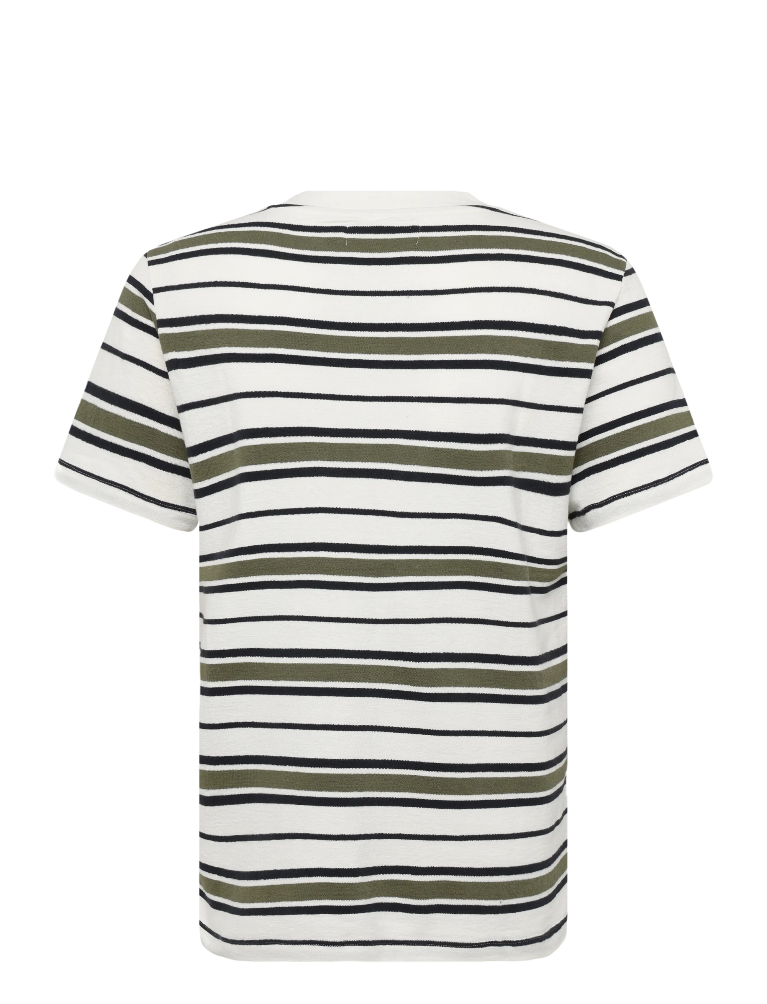 Casual Friday - CFFRANKIE structured striped tee - winter moss - 1