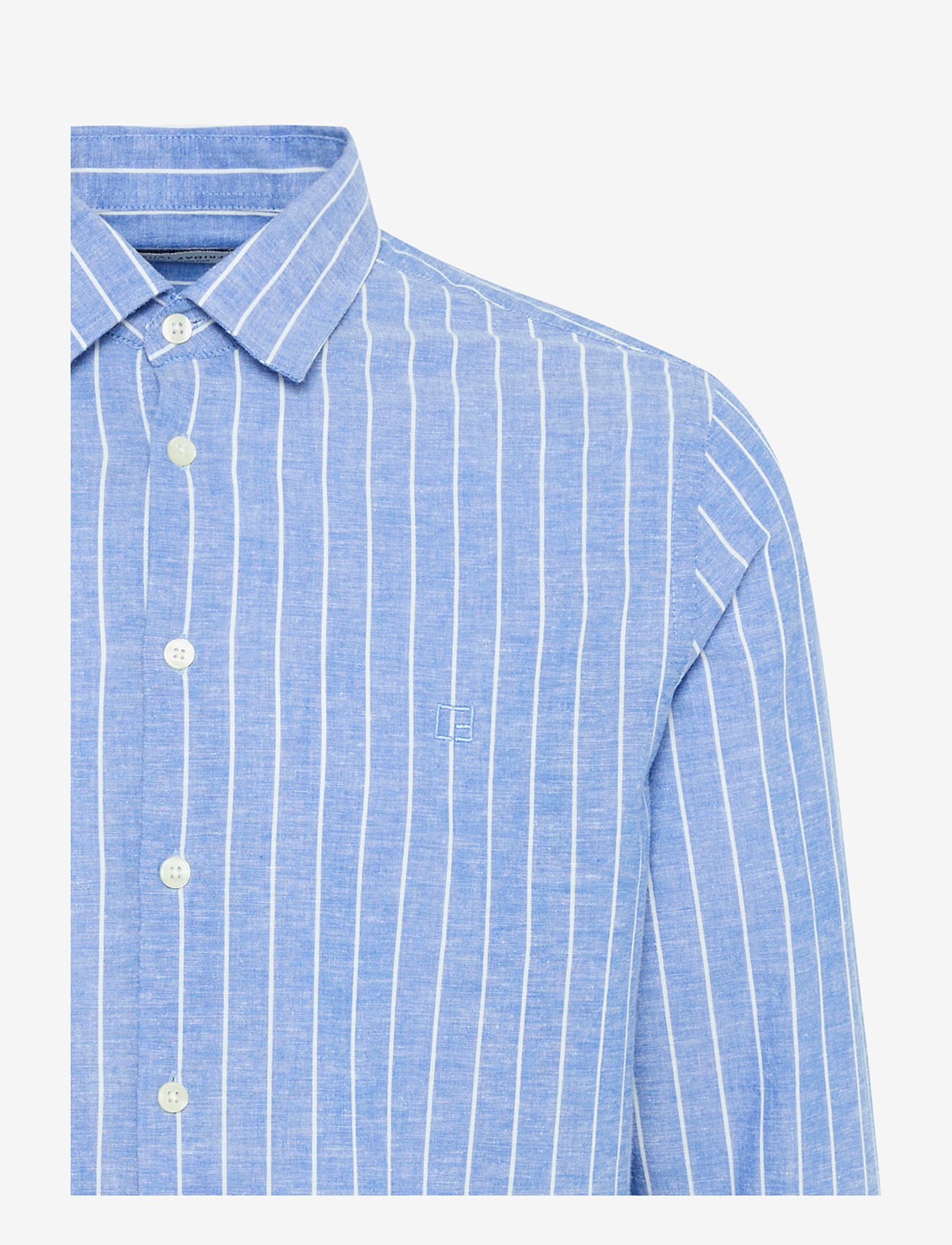 Casual Friday - CFANDRÉ LS wide stripe linen mix sh - riverside - 3