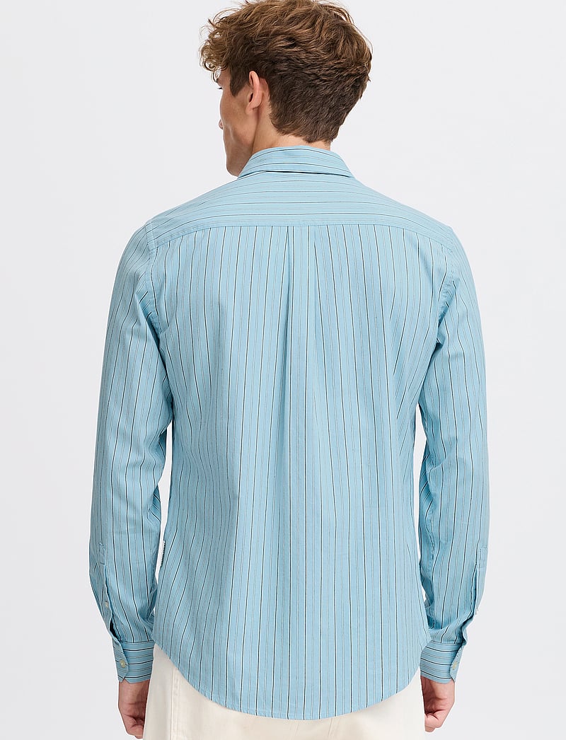 Casual Friday - CFFREDDI LS small striped shirt - strīpaini krekli - blue bell - 5