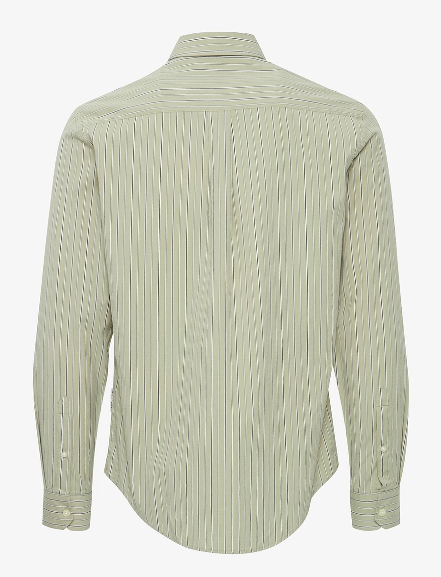 Casual Friday - CFFREDDI LS small striped shirt - stribede skjorter - tea - 2