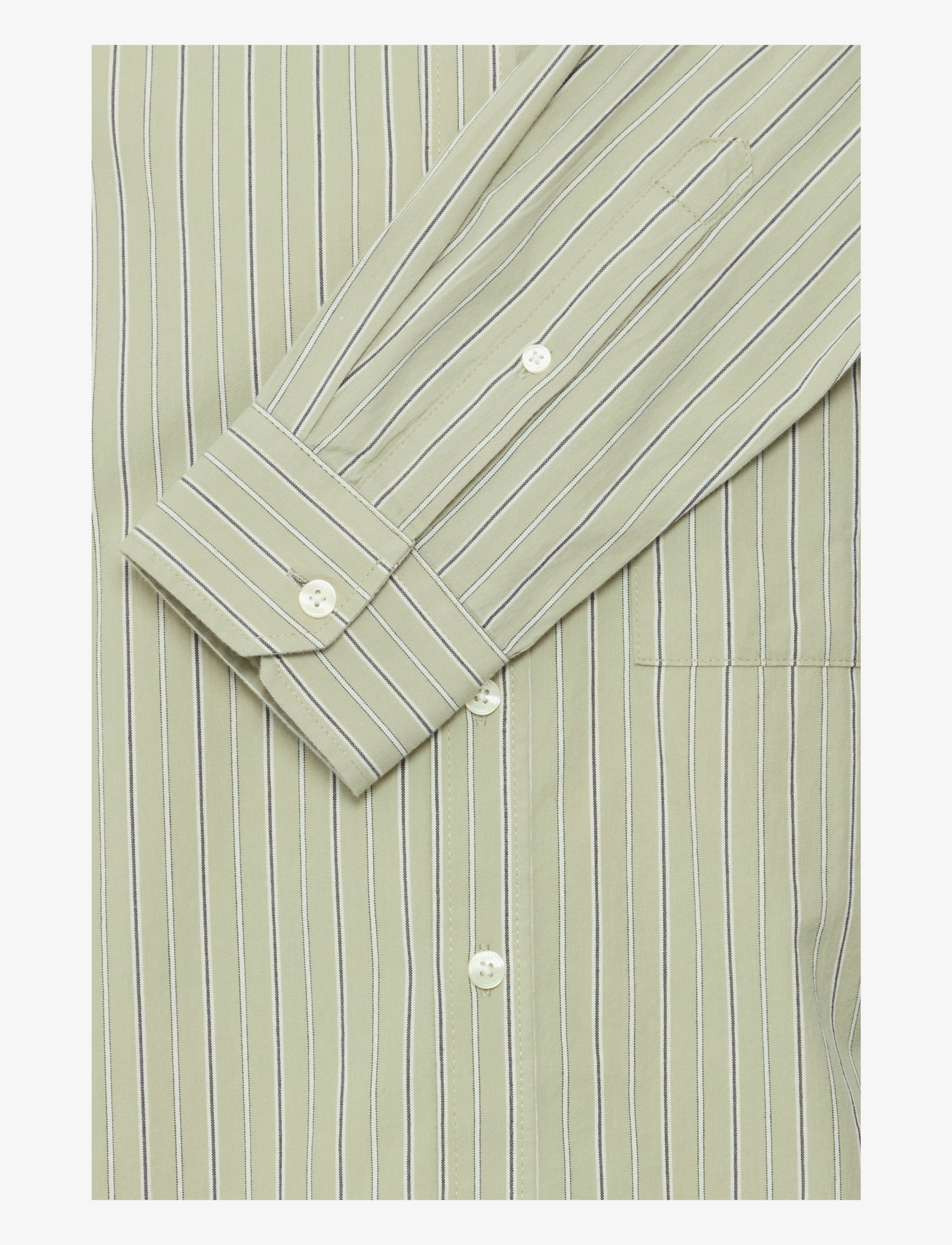 Casual Friday - CFFREDDI LS small striped shirt - tea - 3