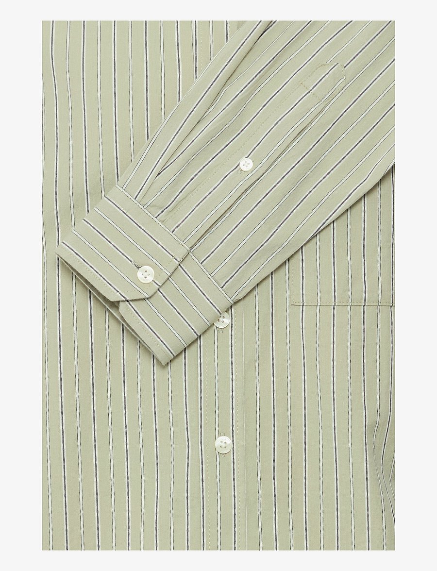 Casual Friday - CFFREDDI LS small striped shirt - stribede skjorter - tea - 3