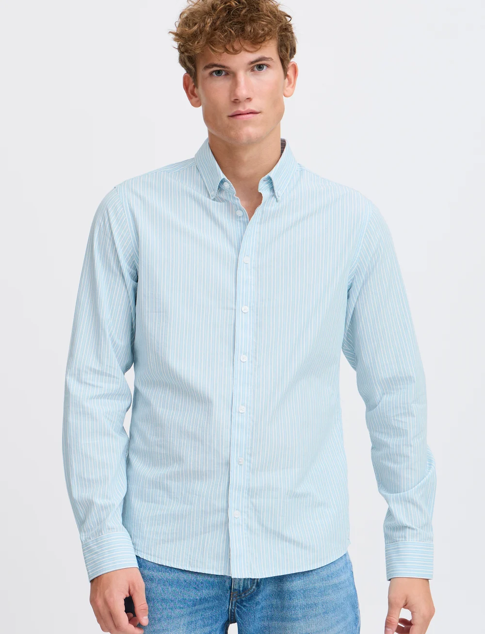 Casual Friday - CFEDWARD LS BD striped shirt - gestreifte hemden - blue bell - 4