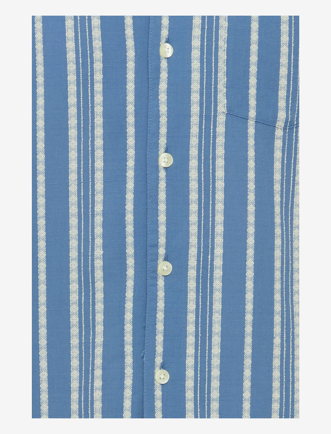 Casual Friday - CFMILTON SS RC dobby striped shirt - kortärmade skjortor - riverside - 3