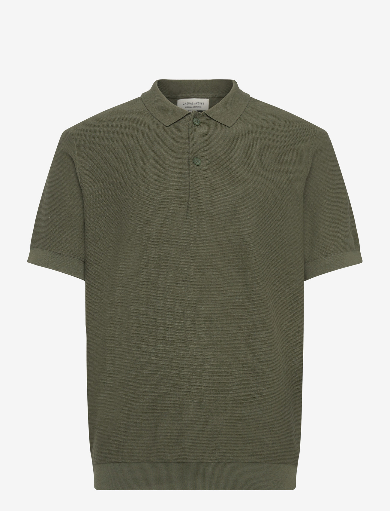 Casual Friday - CFEDWARD RELAXED POLO KNIT - lühikeste varrukatega polod - beetle - 0