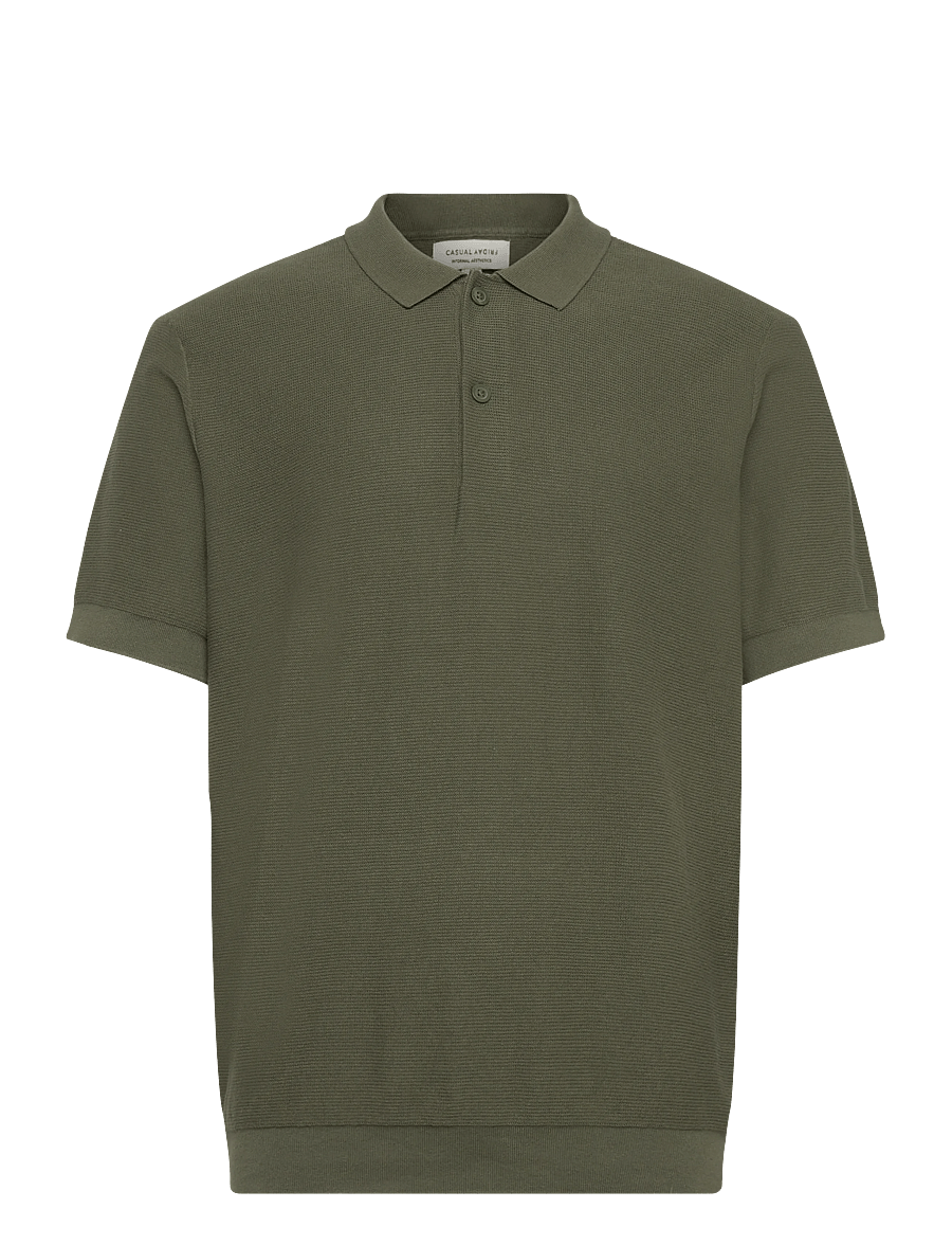 Casual Friday - CFEDWARD RELAXED POLO KNIT - lühikeste varrukatega polod - beetle - 0