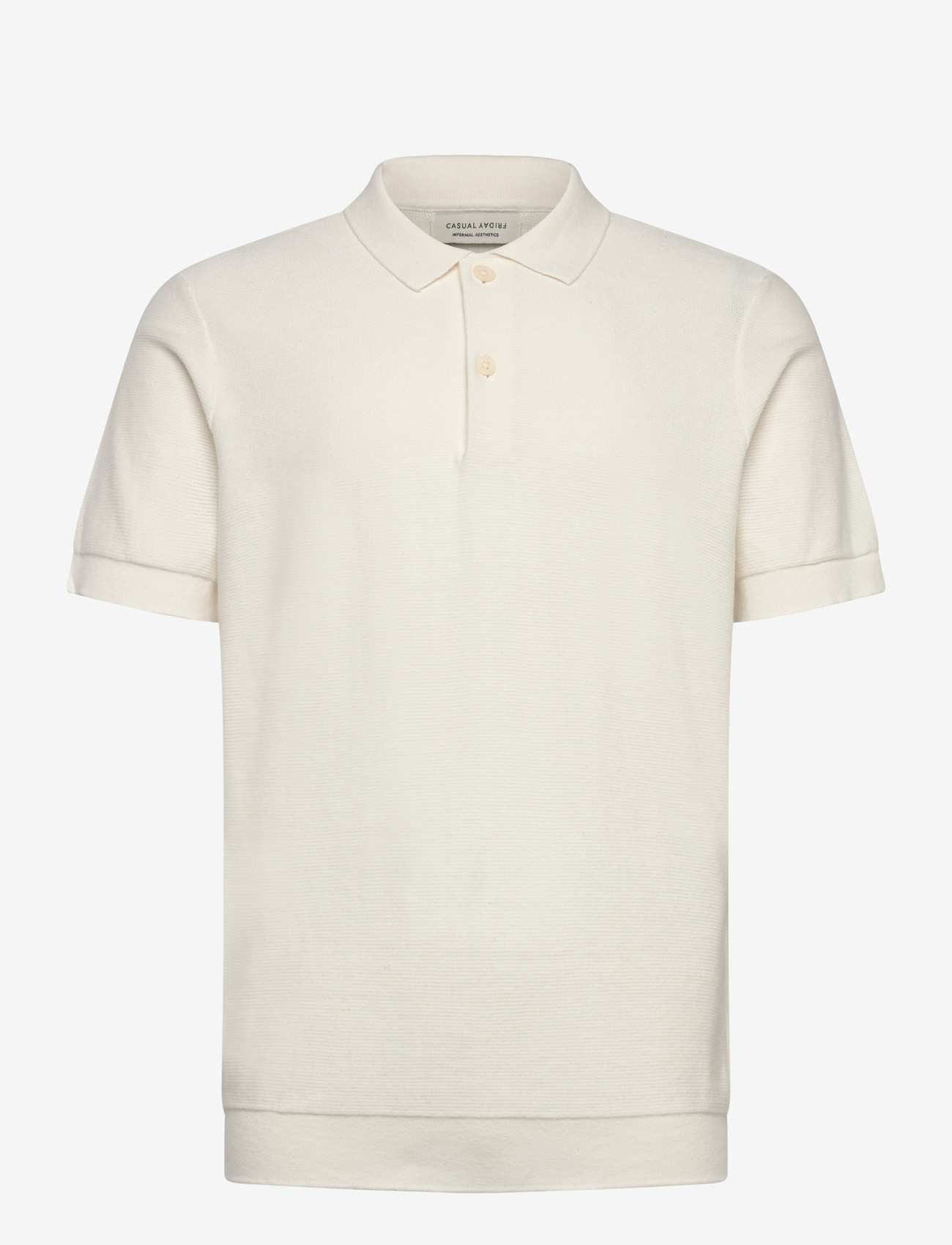 Casual Friday - CFEDWARD RELAXED POLO KNIT - kortærmede poloer - jet stream - 0