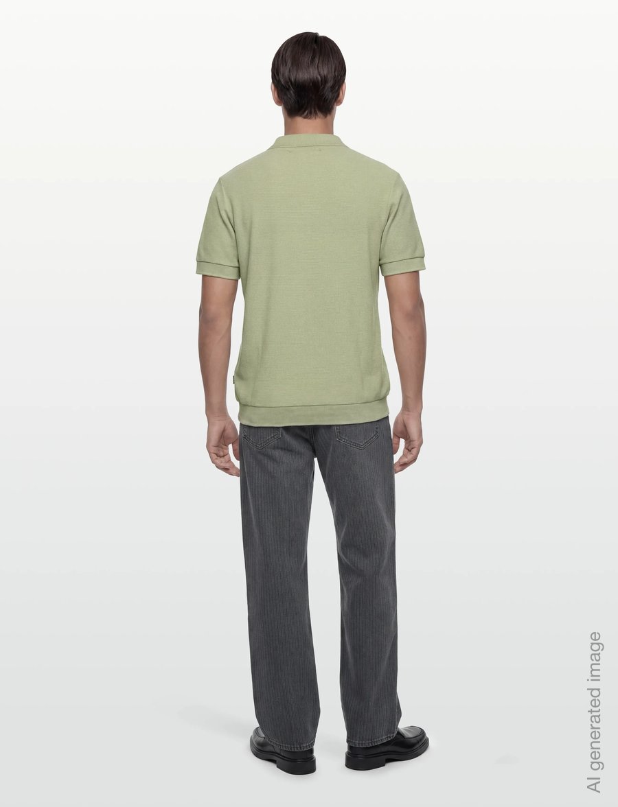 Casual Friday - CFEDWARD RELAXED POLO KNIT - kurzärmelig - swamp - 4
