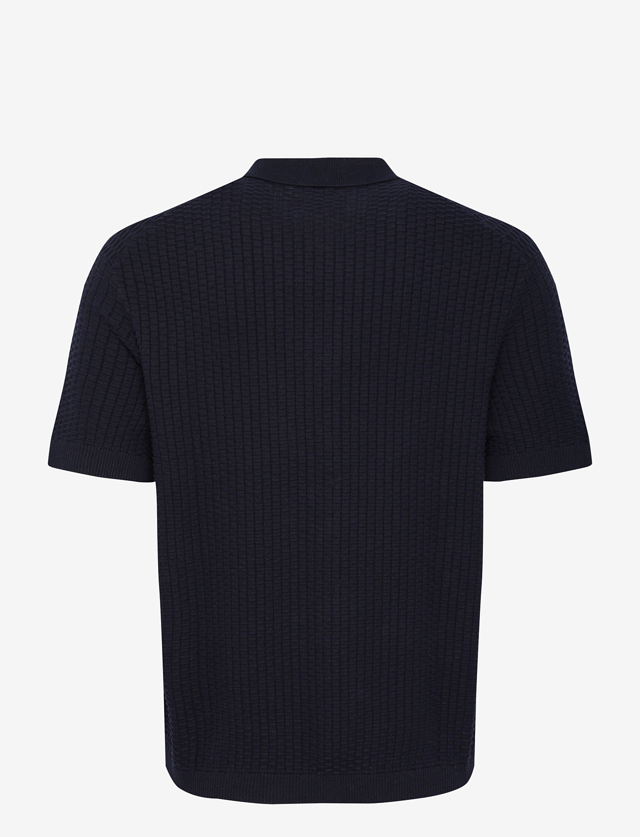 Casual Friday - CFCONNER SS knit cardigan - kortærmede skjorter - dark navy - 2