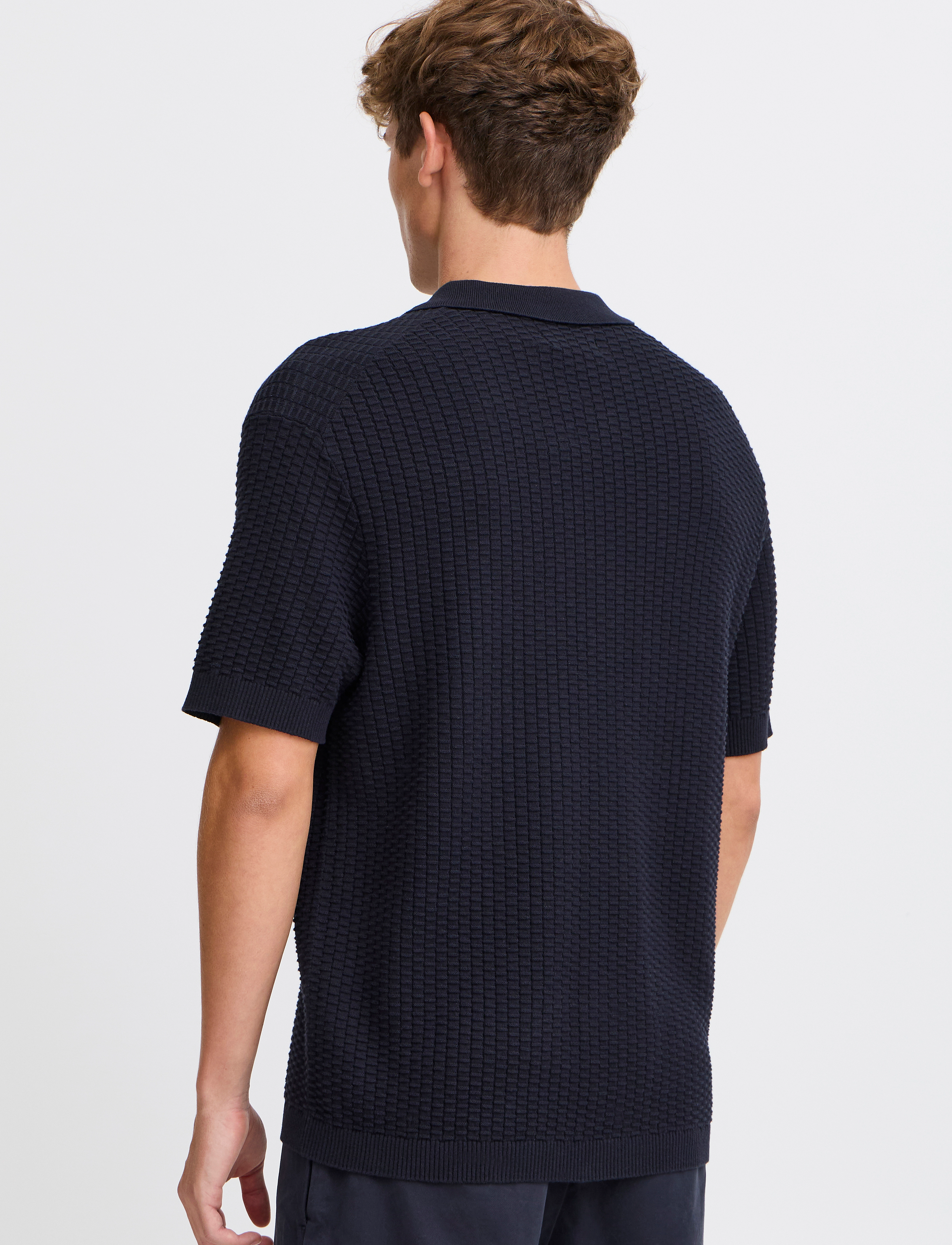 Casual Friday - CFCONNER SS knit cardigan - overhemden met korte mouw - dark navy - 5