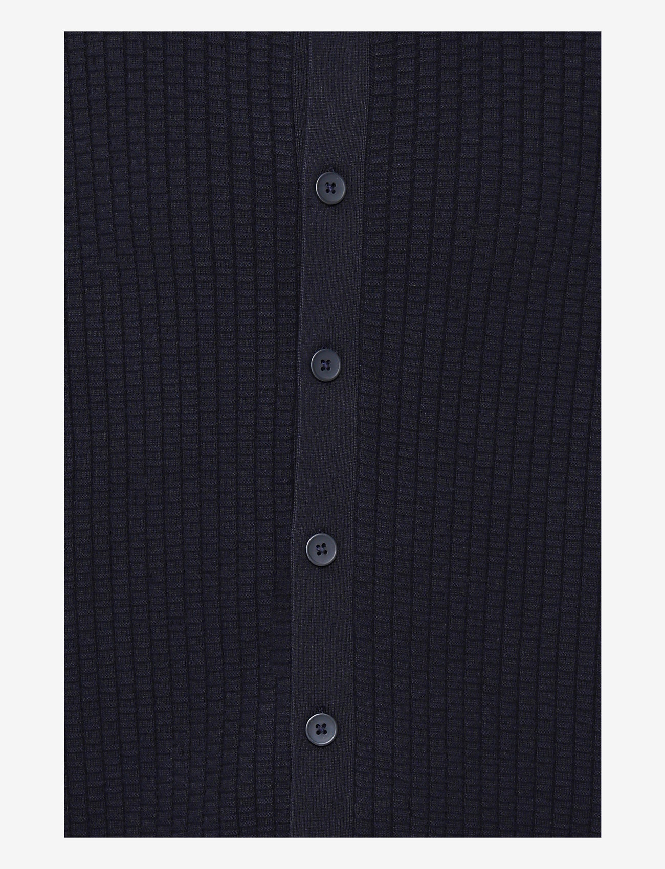 Casual Friday - CFCONNER SS knit cardigan - kortærmede skjorter - dark navy - 3