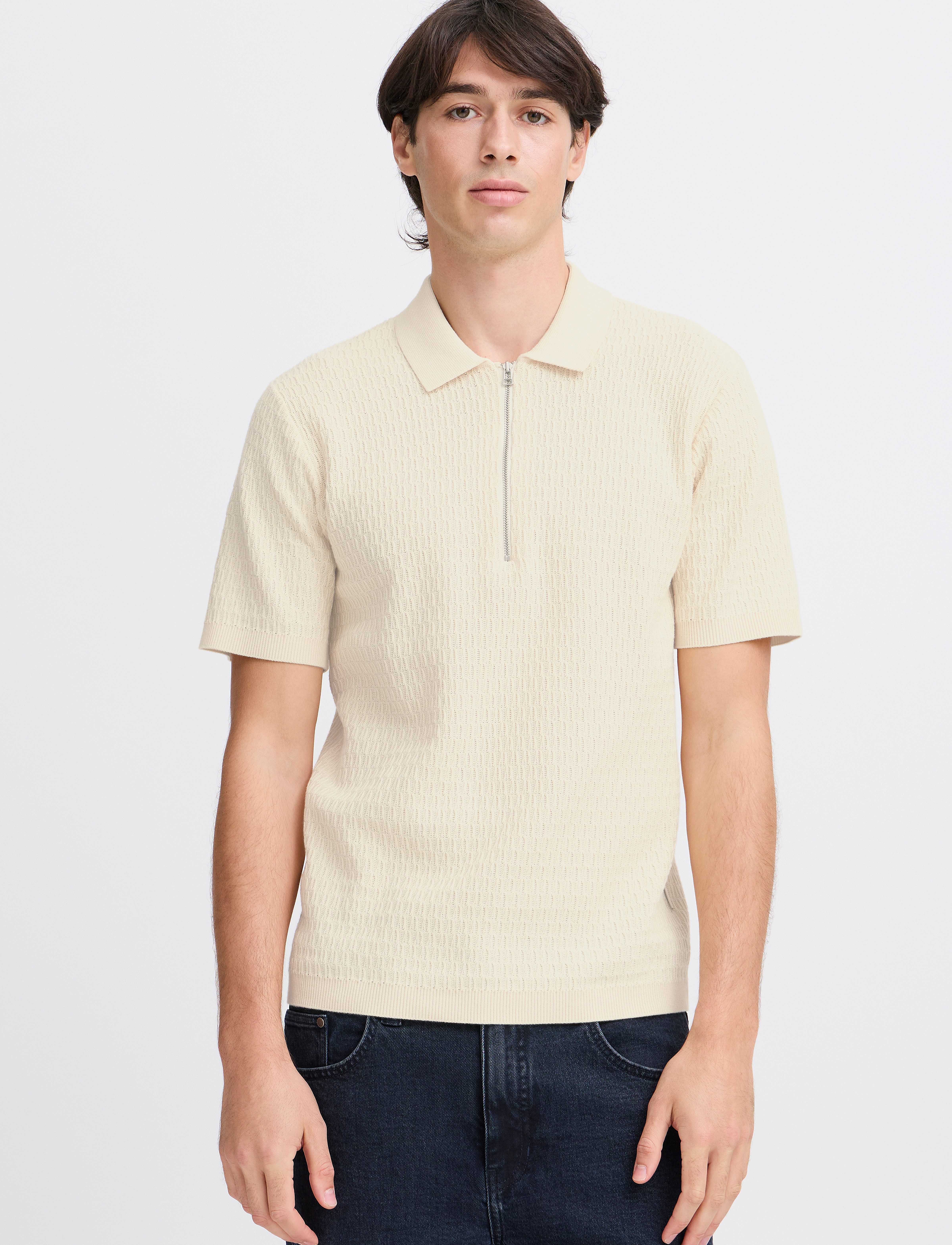 Casual Friday - CFJOE SS structured polo knit - kudumid - rutabaga - 4