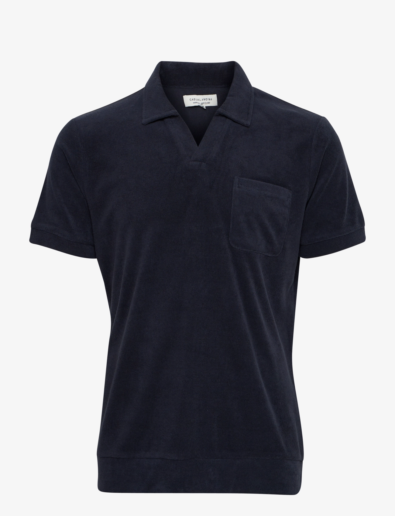 Casual Friday CFRICHIE frotté polo - Poloer - DARK NAVY / navy