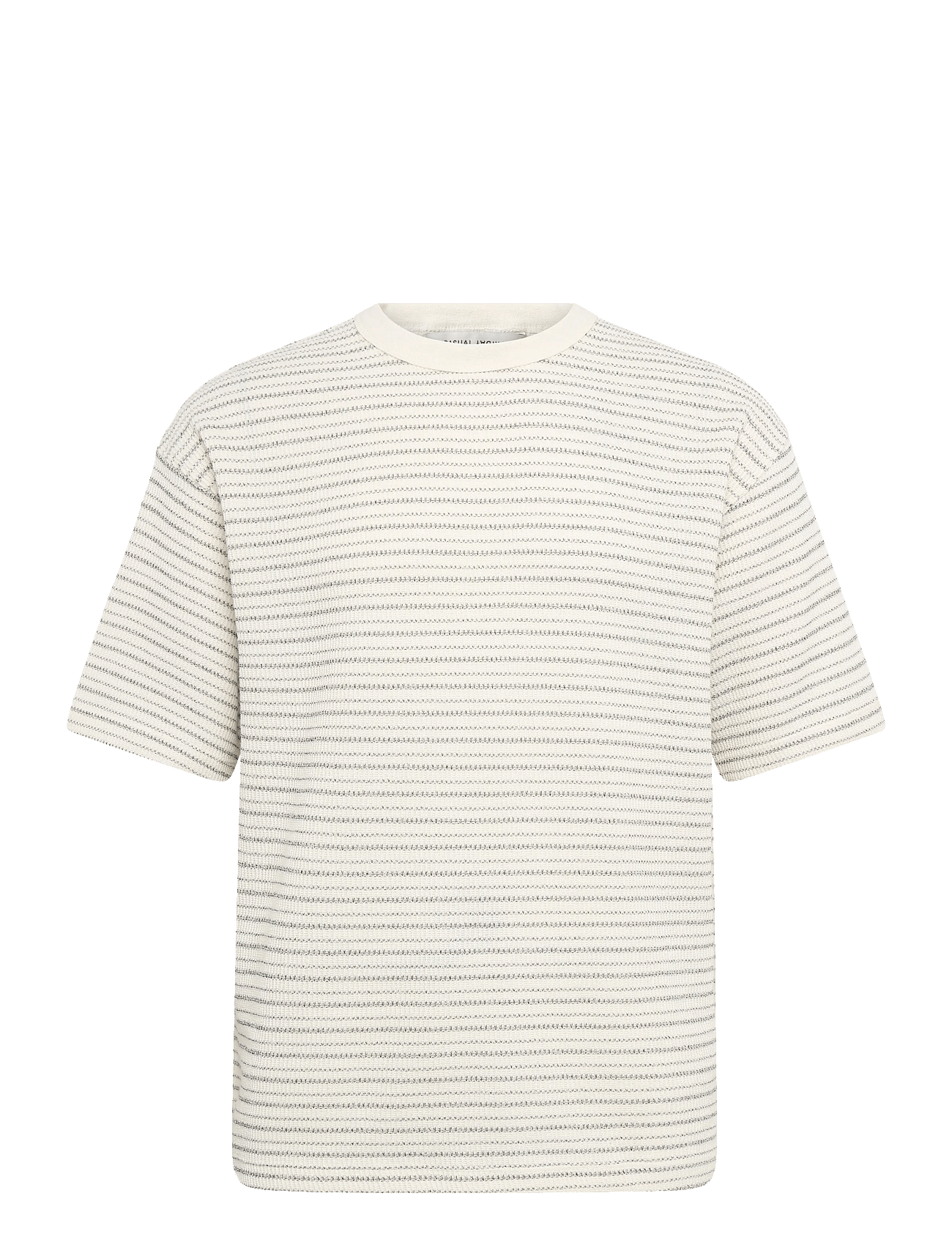 CFFREDERIK striped structured tee - EGRET