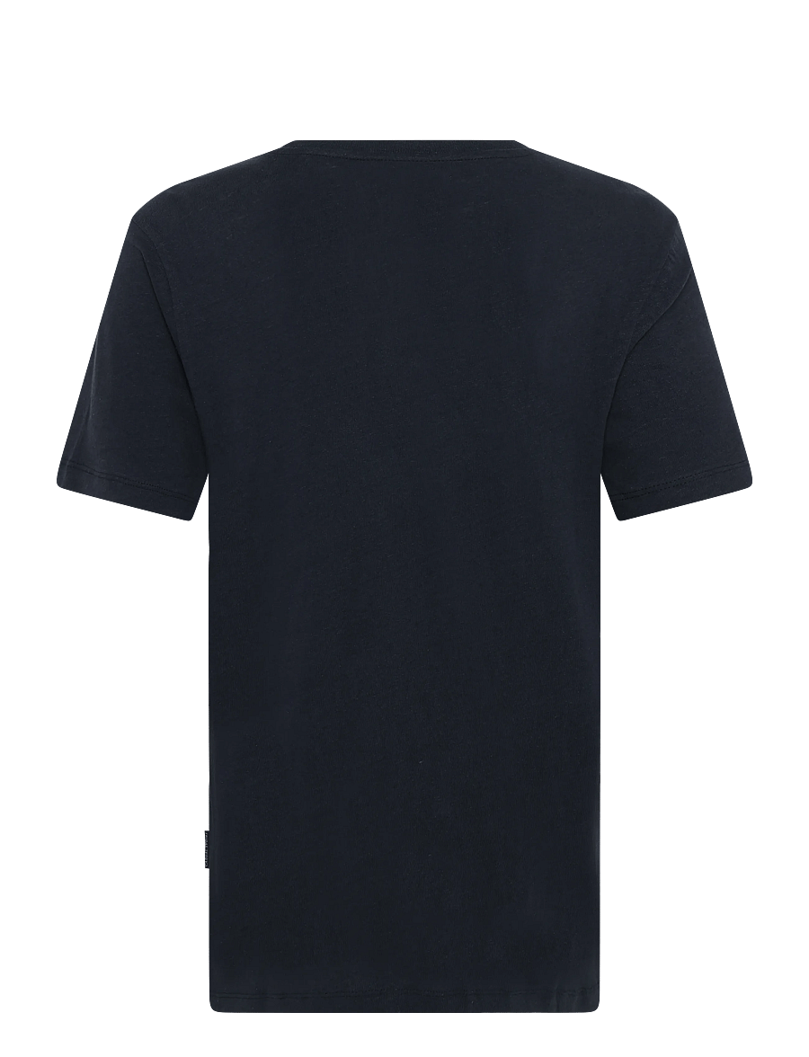 Casual Friday - CFTOM linen mix tee - kurzärmelige t-shirts - dark navy - 1
