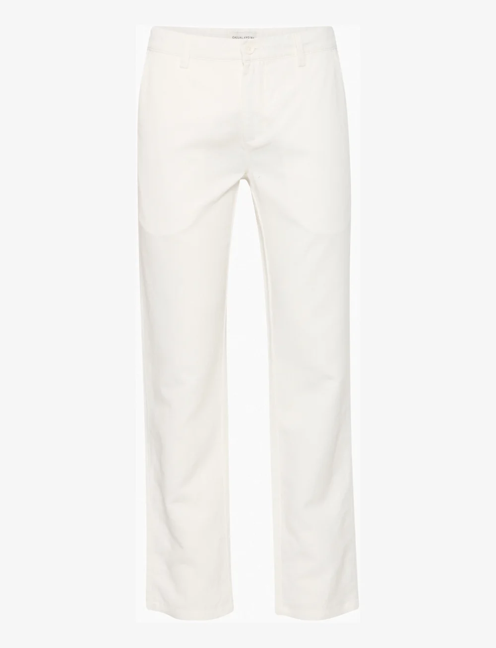 Casual Friday - CFPANDRUP 0185 linen mix pants - hørbukser - egret - 1