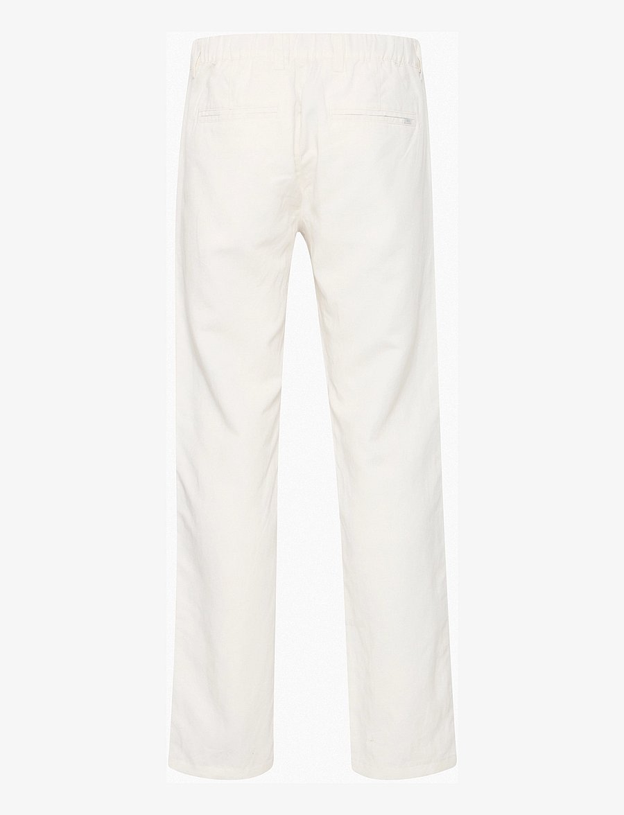 Casual Friday - CFPANDRUP 0185 linen mix pants - linnebyxor - egret - 2