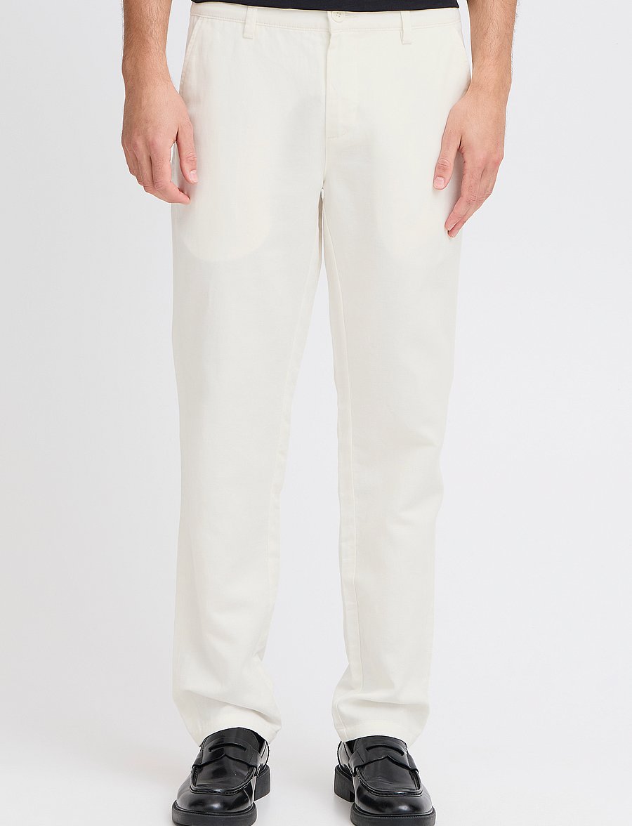 Casual Friday - CFPANDRUP 0185 linen mix pants - linnebyxor - egret - 4
