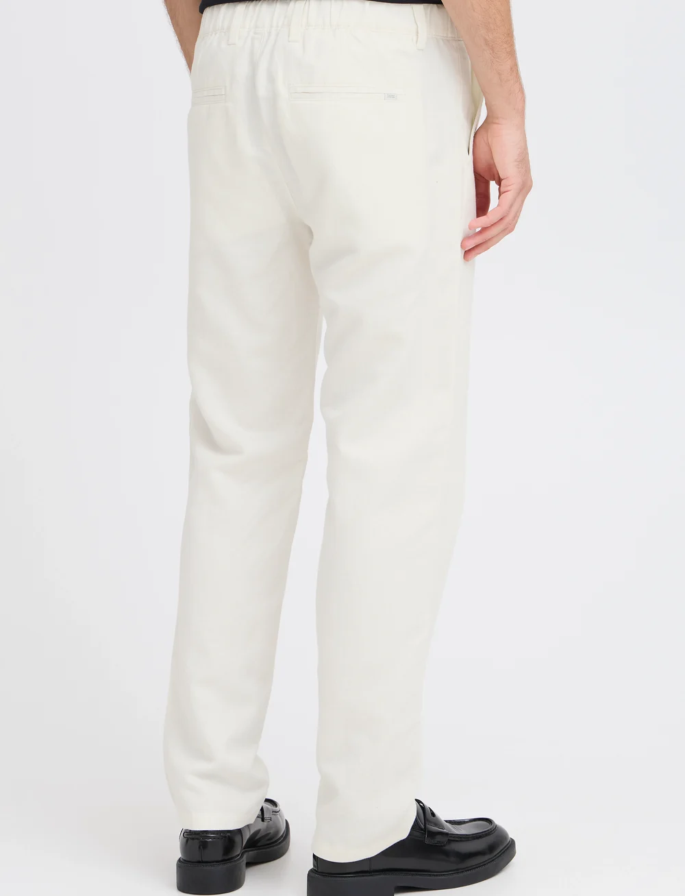 Casual Friday - CFPANDRUP 0185 linen mix pants - hørbukser - egret - 5