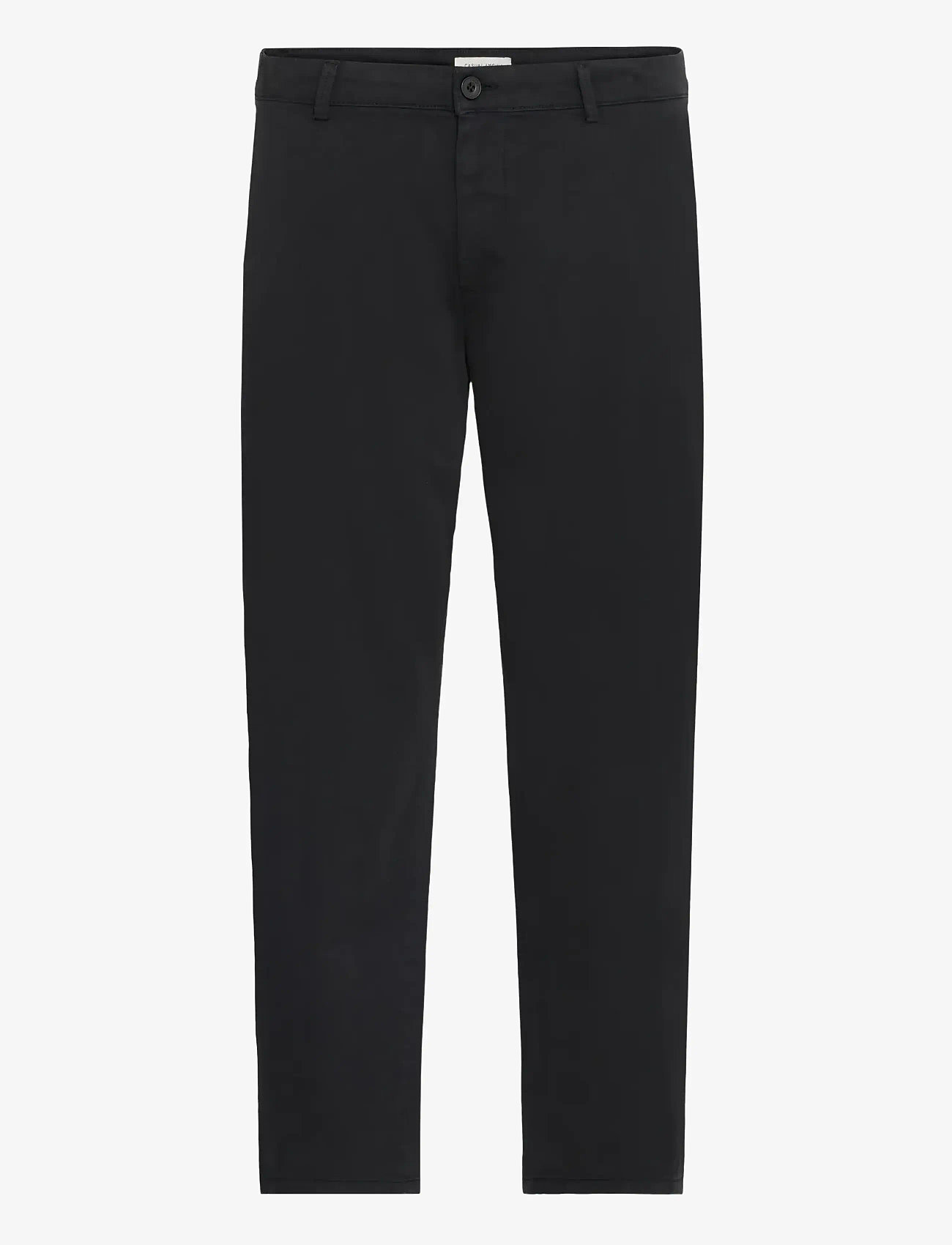 Casual Friday - CFPEPE GARMENT DYED PANTS - vabaaja püksid - black beauty - 1