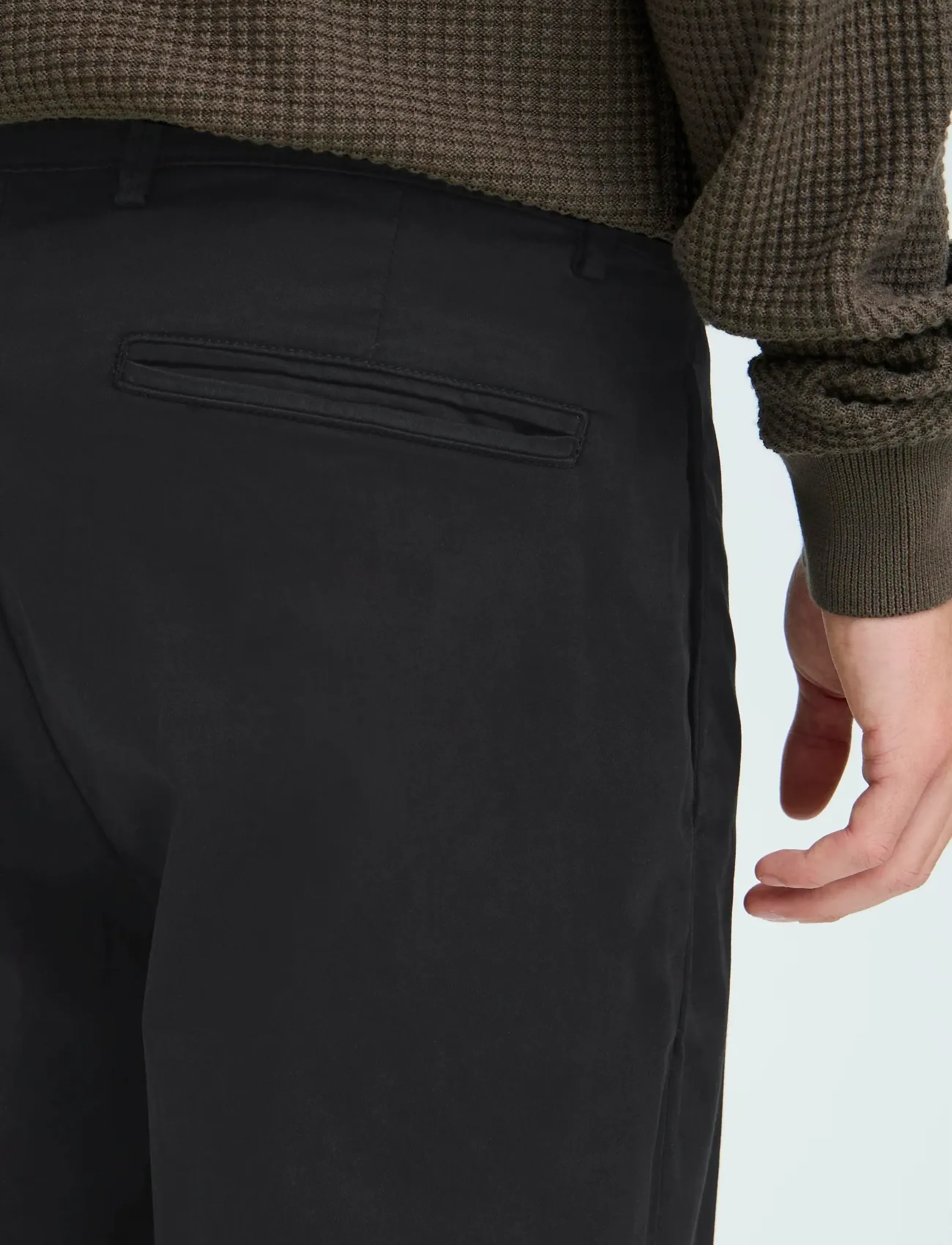 Casual Friday CFPEPE GARMENT DYED PANTS - Bukser - BLACK BEAUTY / black