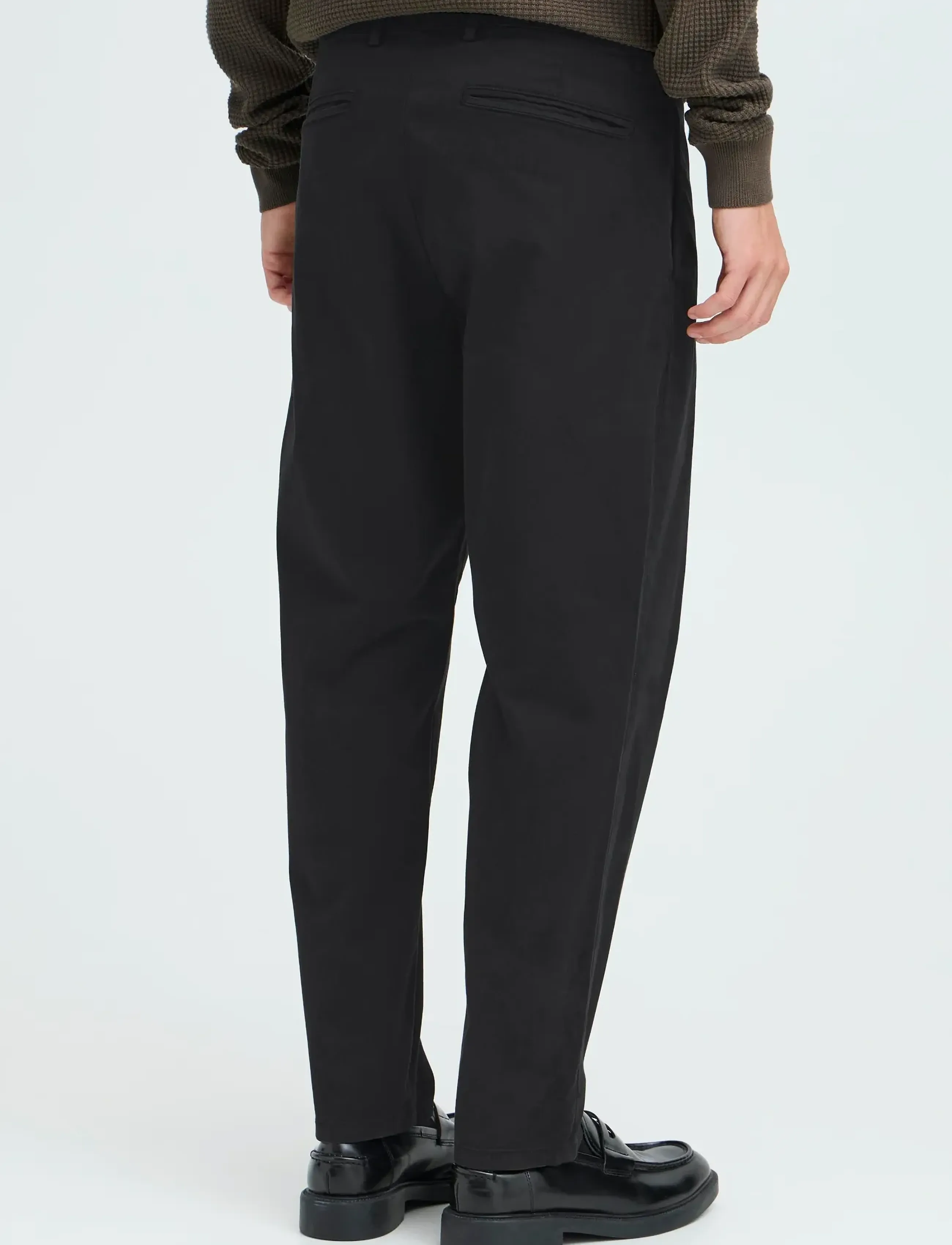 Casual Friday - CFPEPE GARMENT DYED PANTS - casual trousers - black beauty - 3