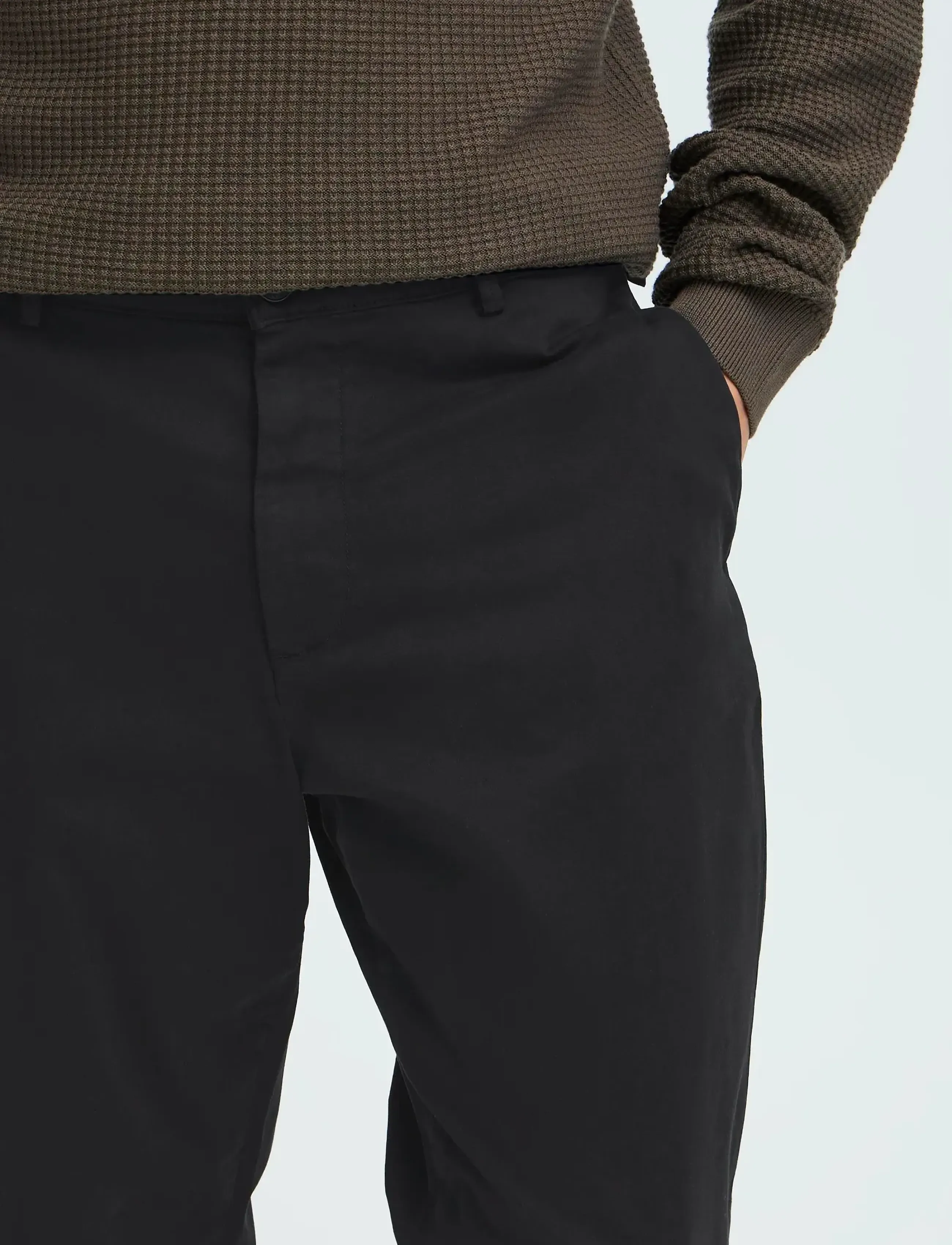 Casual Friday - CFPEPE GARMENT DYED PANTS - casual trousers - black beauty - 4