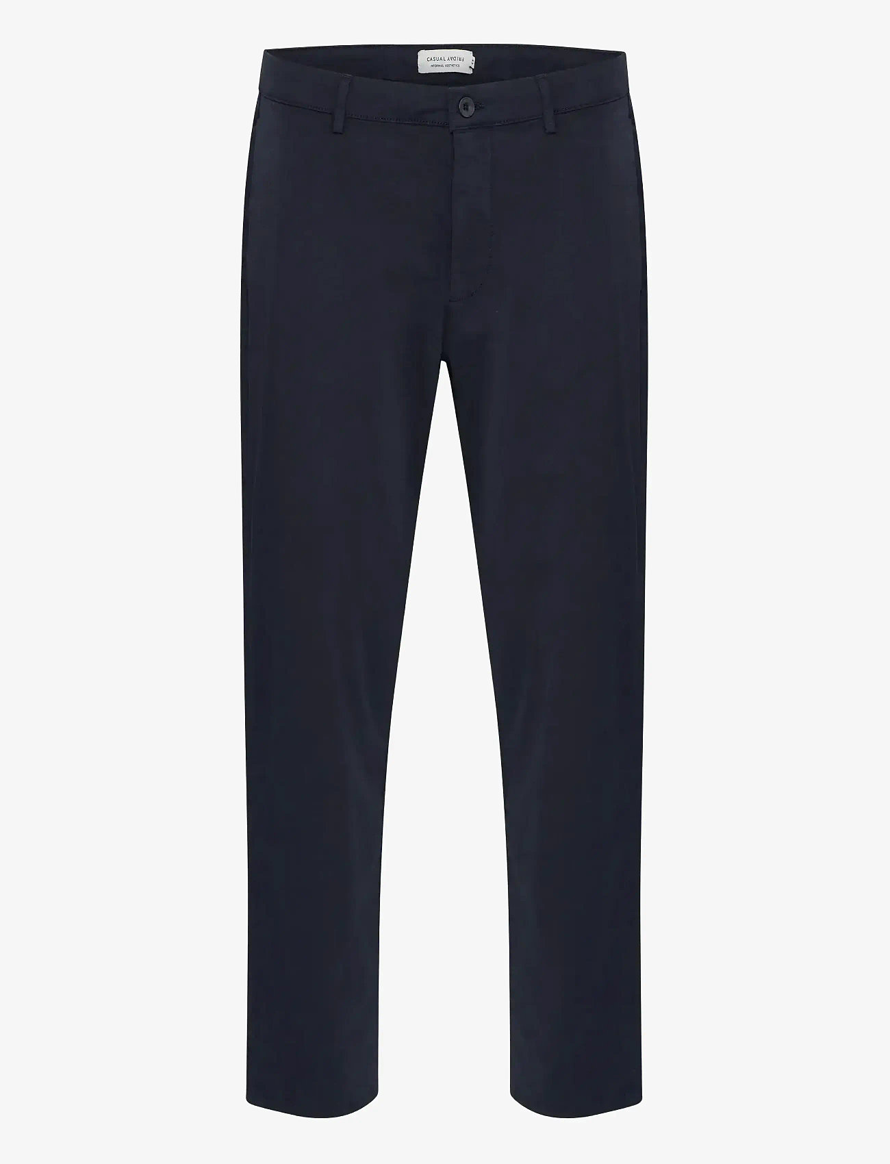 Casual Friday - CFPEPE GARMENT DYED PANTS - casual byxor - dark navy - 1