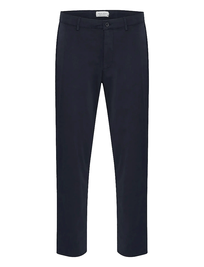 Casual Friday - CFPEPE GARMENT DYED PANTS - casual bukser - dark navy - 1