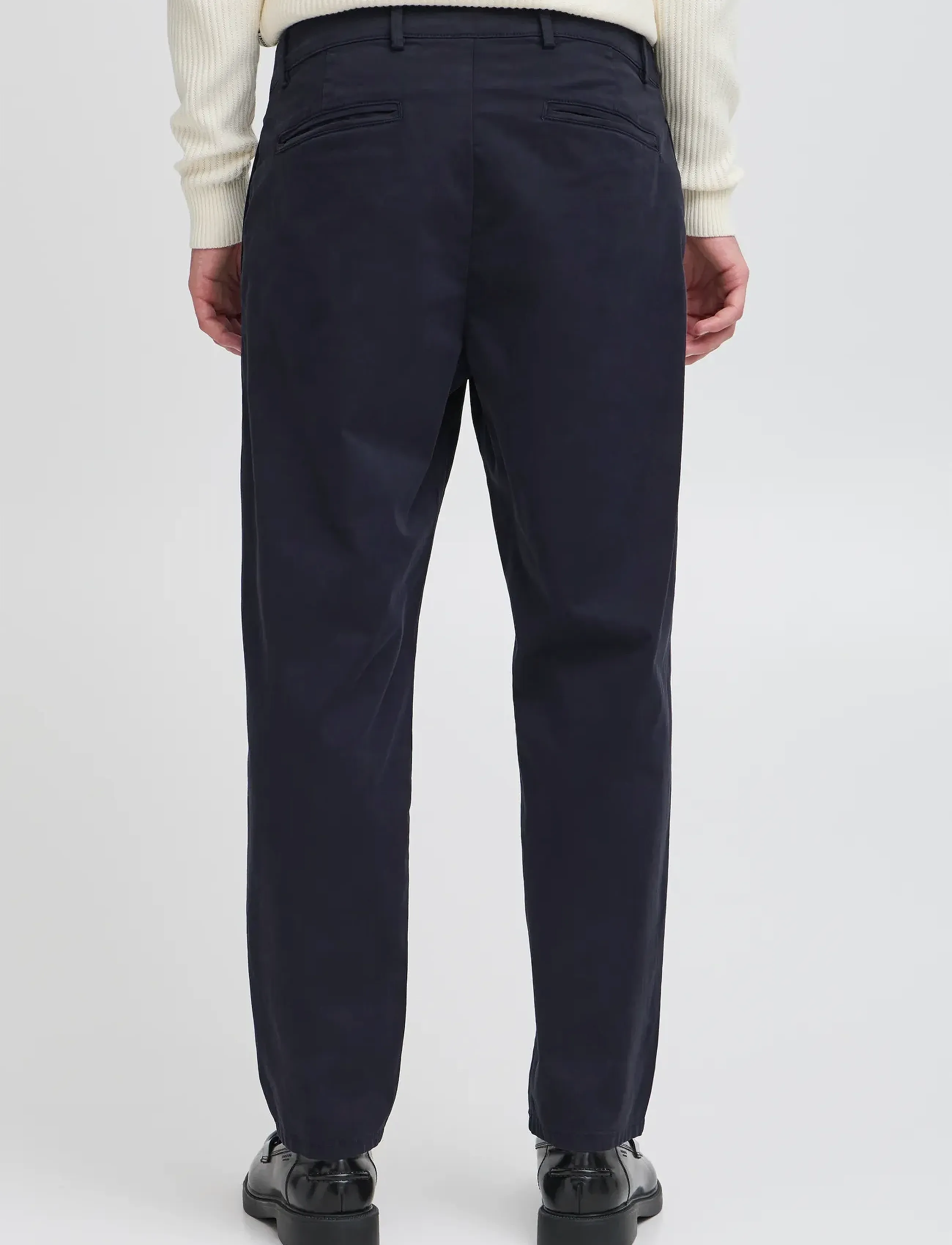 Casual Friday - CFPEPE GARMENT DYED PANTS - vabaaja püksid - dark navy - 4