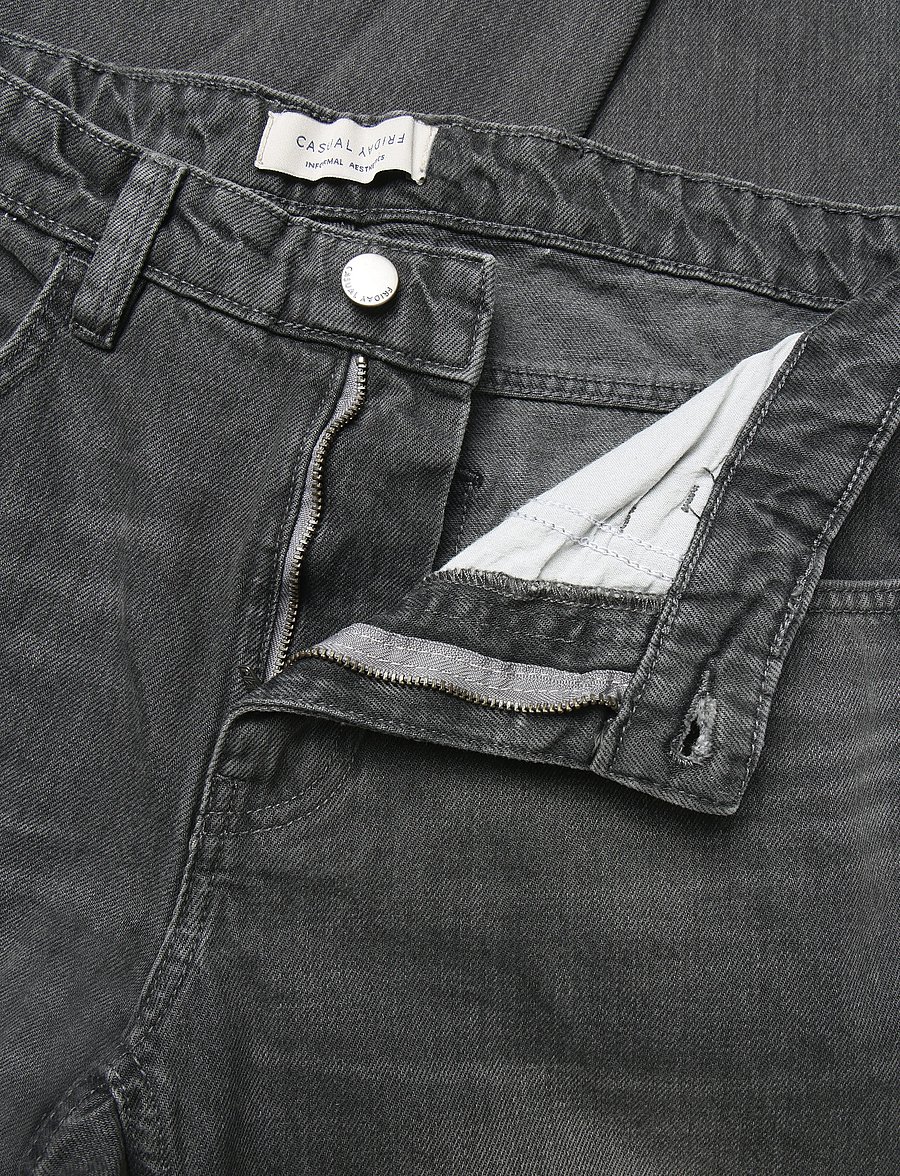 Casual Friday - CFKARUP 5-pocket jeans - regular piegriezuma džinsi - denim dark grey - 3