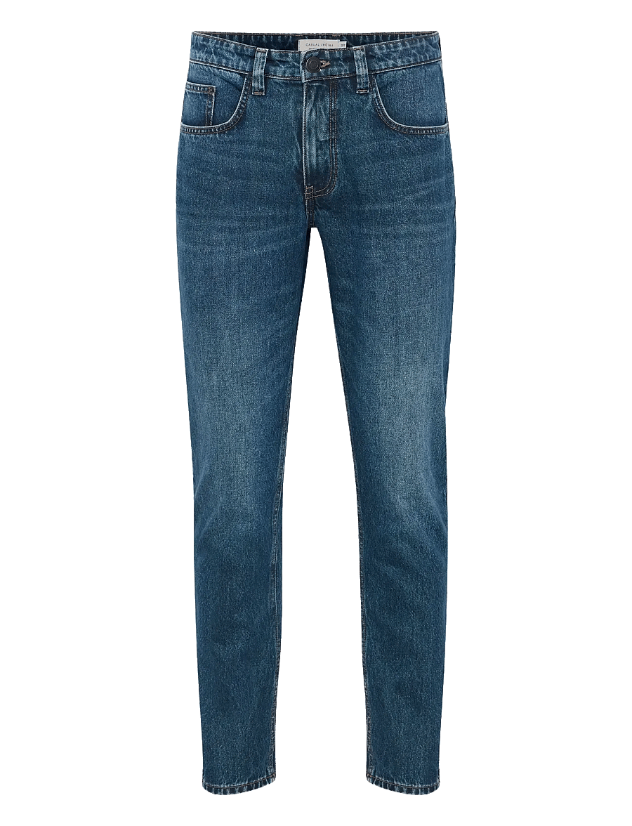 Casual Friday - CFKARUP 5-pocket jeans - regular jeans - denim mid blue - 1
