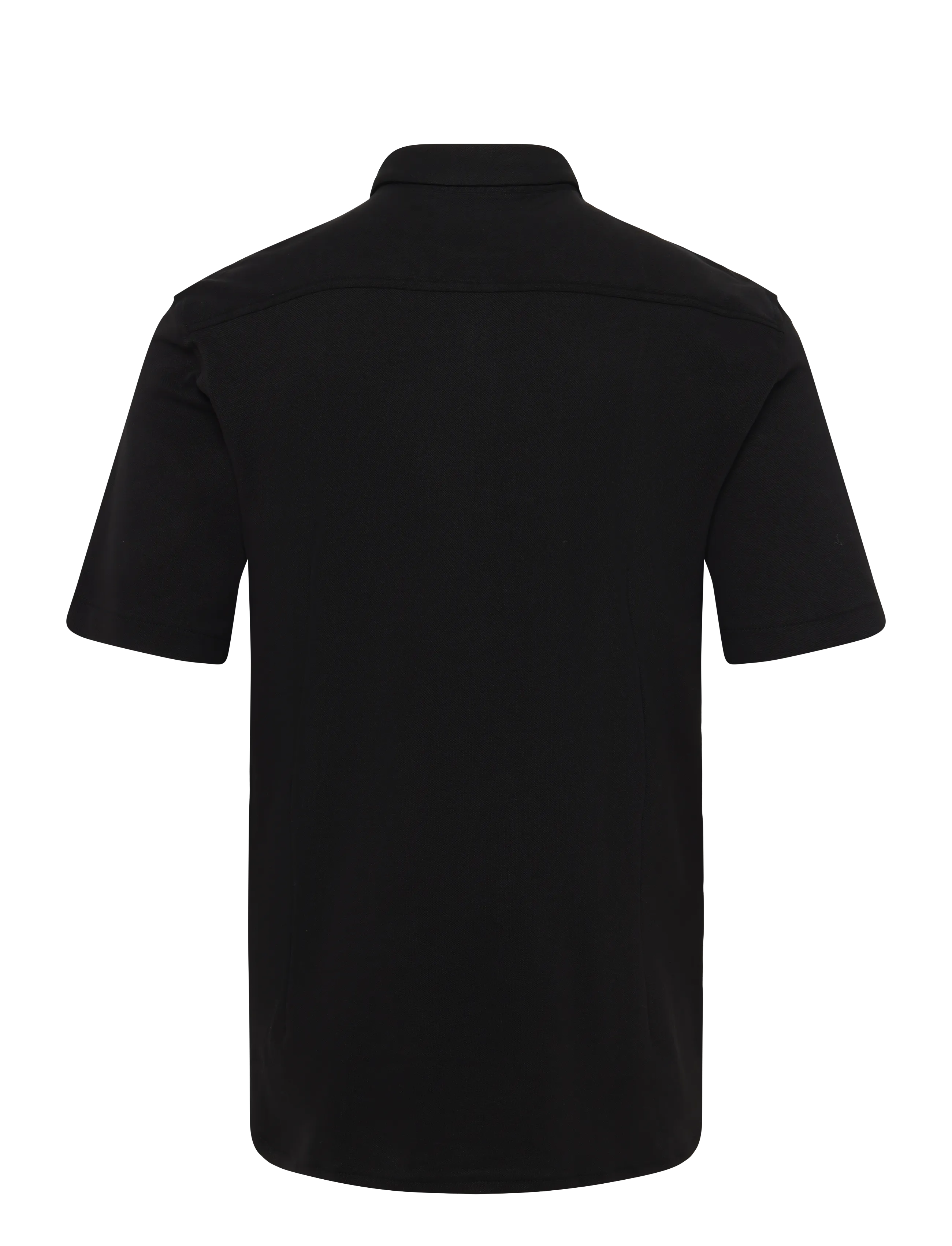 Casual Friday - CFFOLKE SS BU PIQUÉ SHIRT - kurzärmelig - black beauty - 1