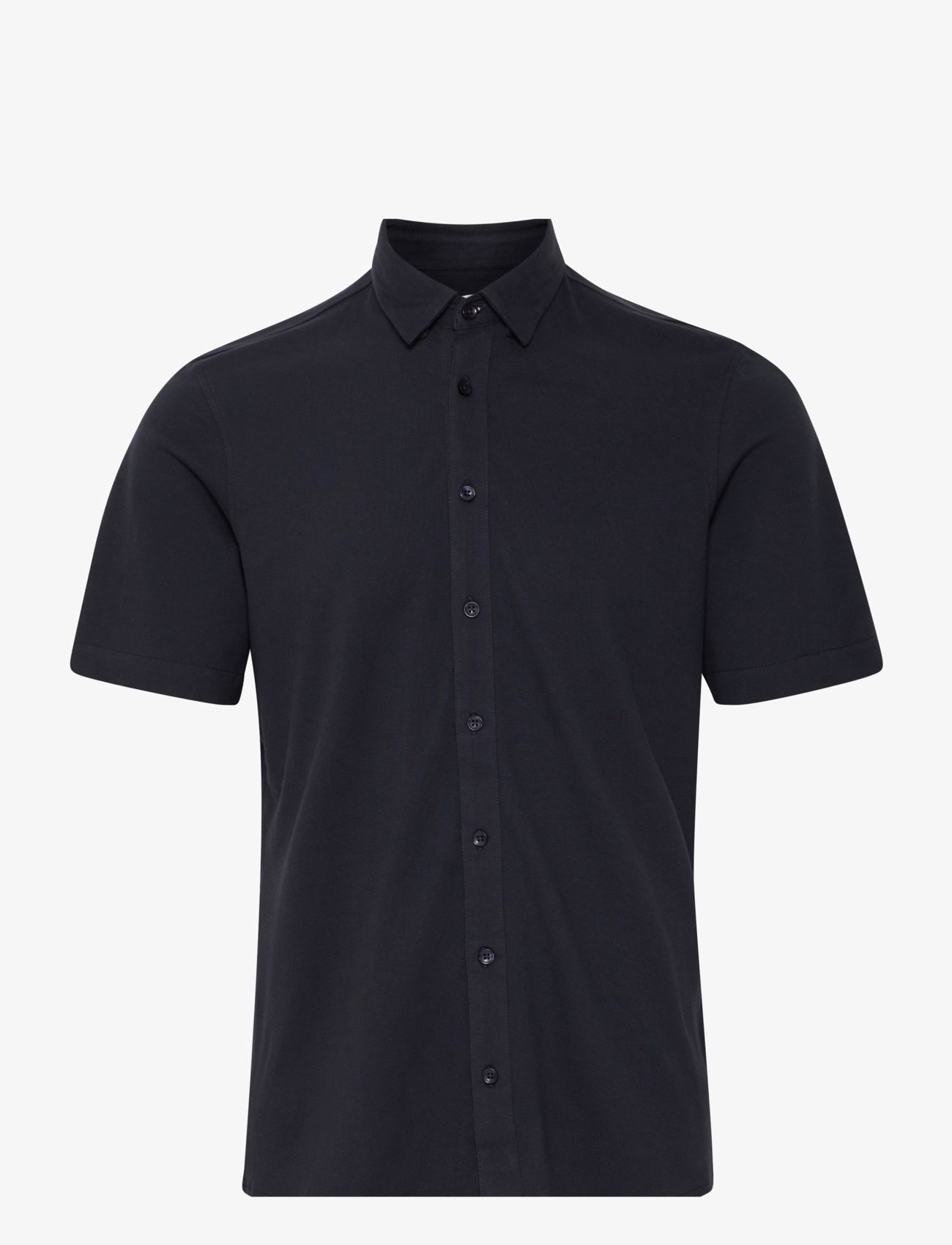 Casual Friday - CFFOLKE SS BU PIQUÉ SHIRT - lyhythihaiset - dark navy - 1
