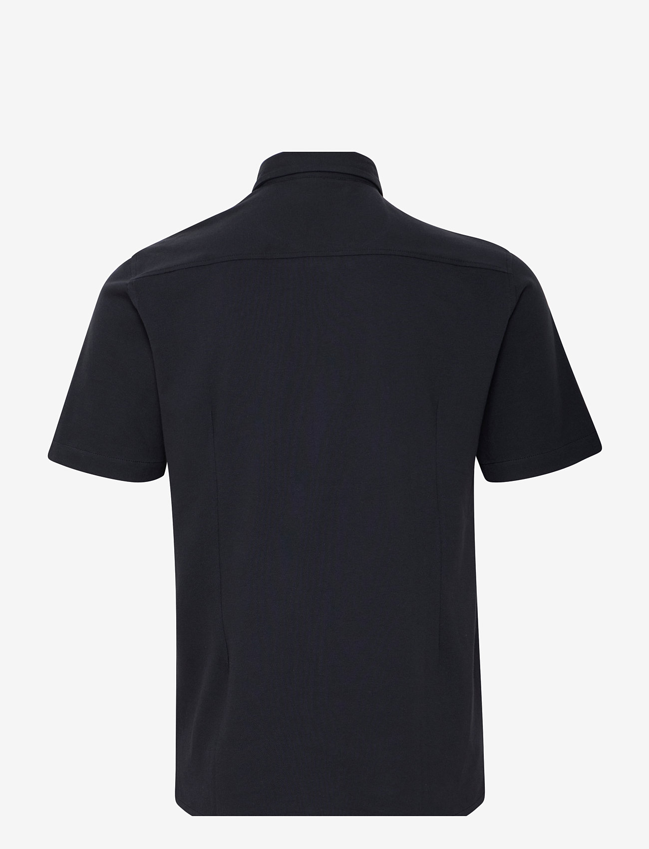 Casual Friday - CFFOLKE SS BU jersey piquet shirt - kortærmede poloer - dark navy - 2