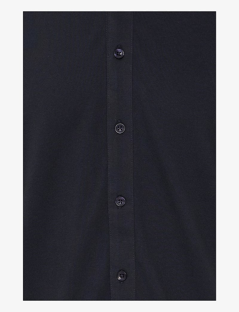 Casual Friday - CFFOLKE SS BU jersey piquet shirt - kortærmede poloer - dark navy - 3