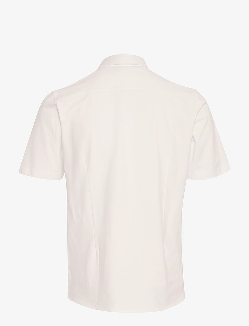 Casual Friday - CFFOLKE SS BU jersey piquet shirt - kurzärmelig - snow white - 2
