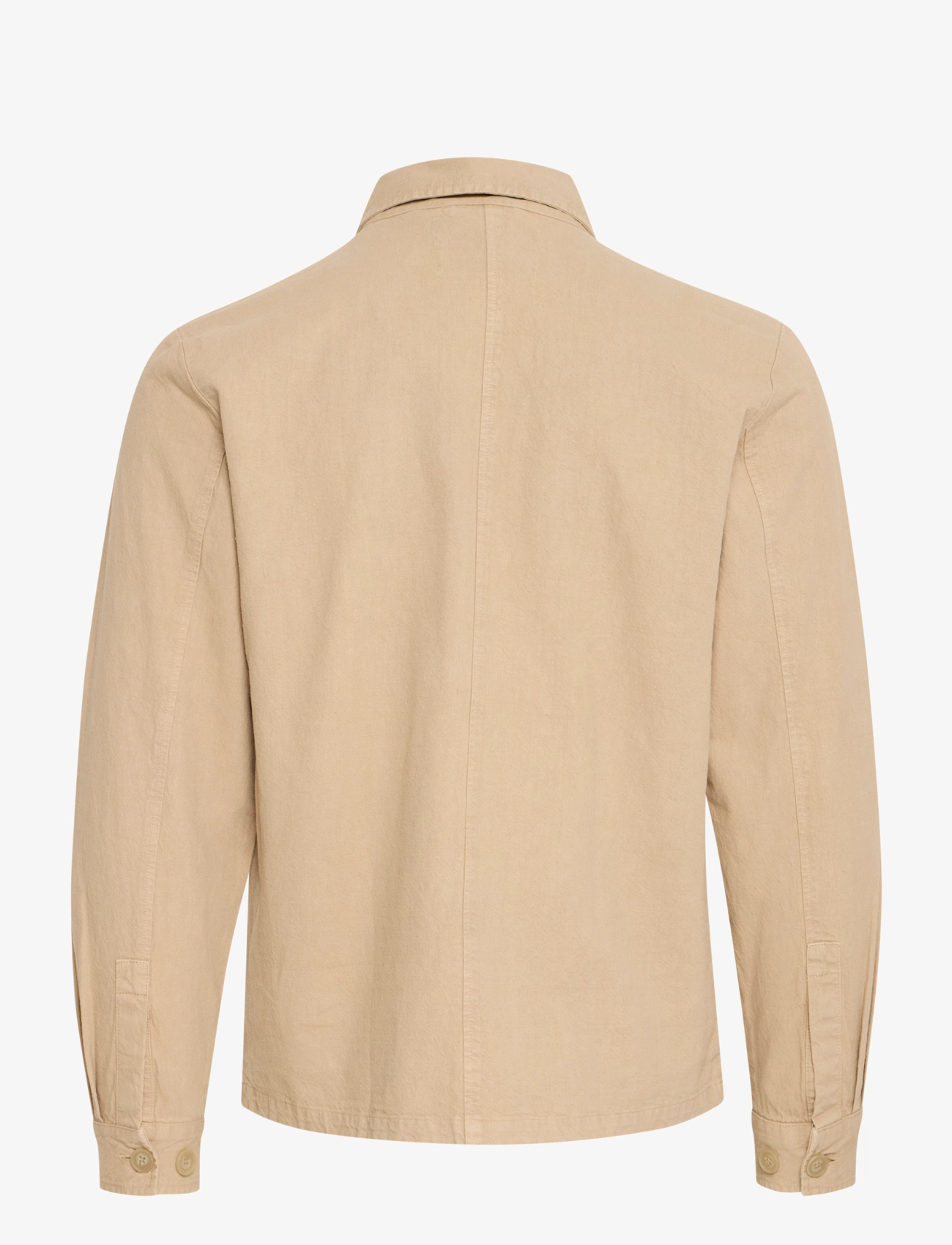 Casual Friday - CFEDGAR 0206 garment dyed linen jac - jakker - plaza taupe - 2