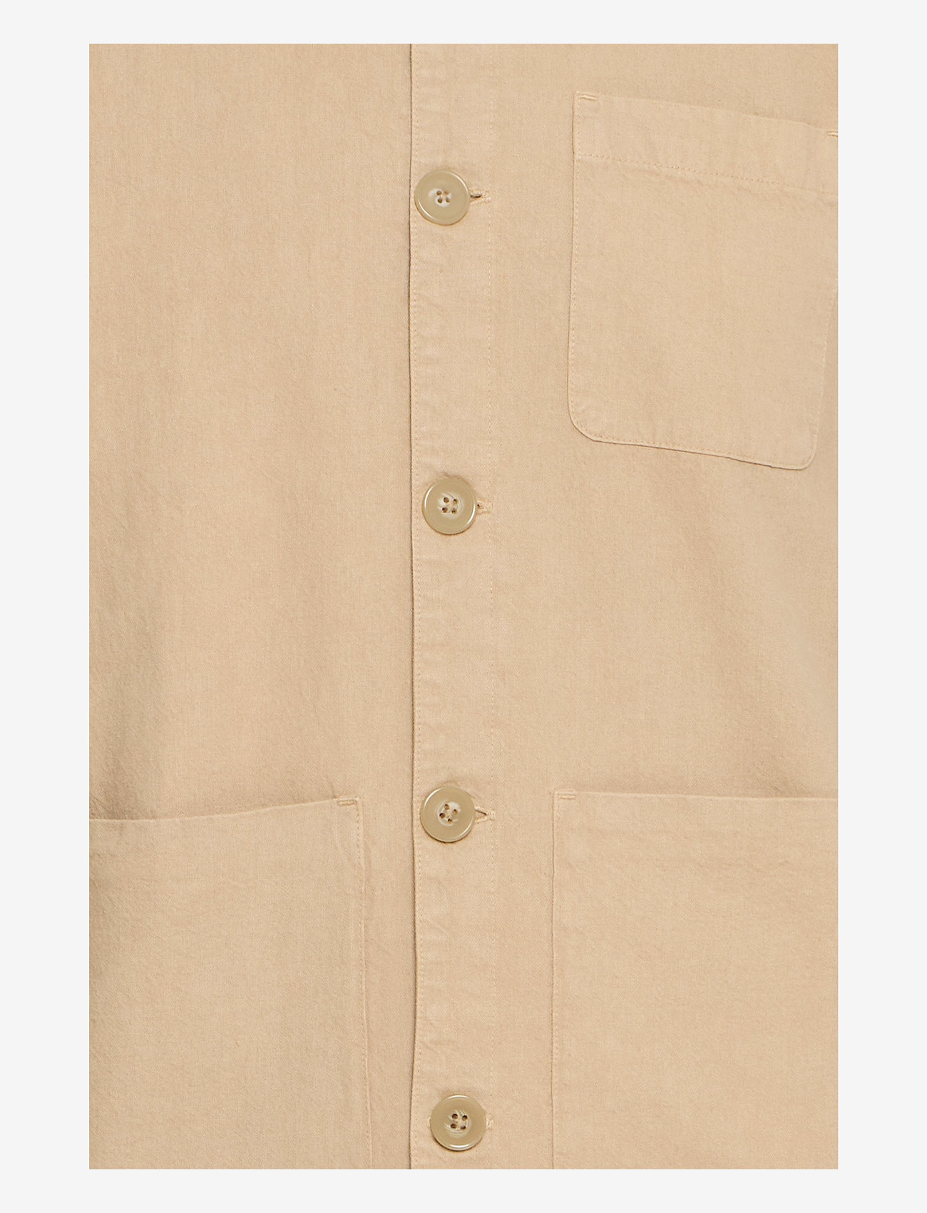 Casual Friday - CFEDGAR 0206 garment dyed linen jac - jackets - plaza taupe - 3