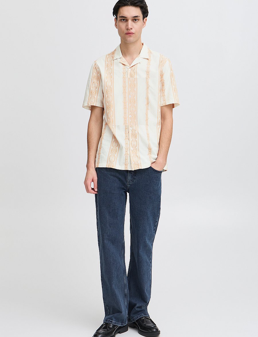 Casual Friday - CFJAYDEN SS RC inka shirt - chemises à manches courtes - doe - 0