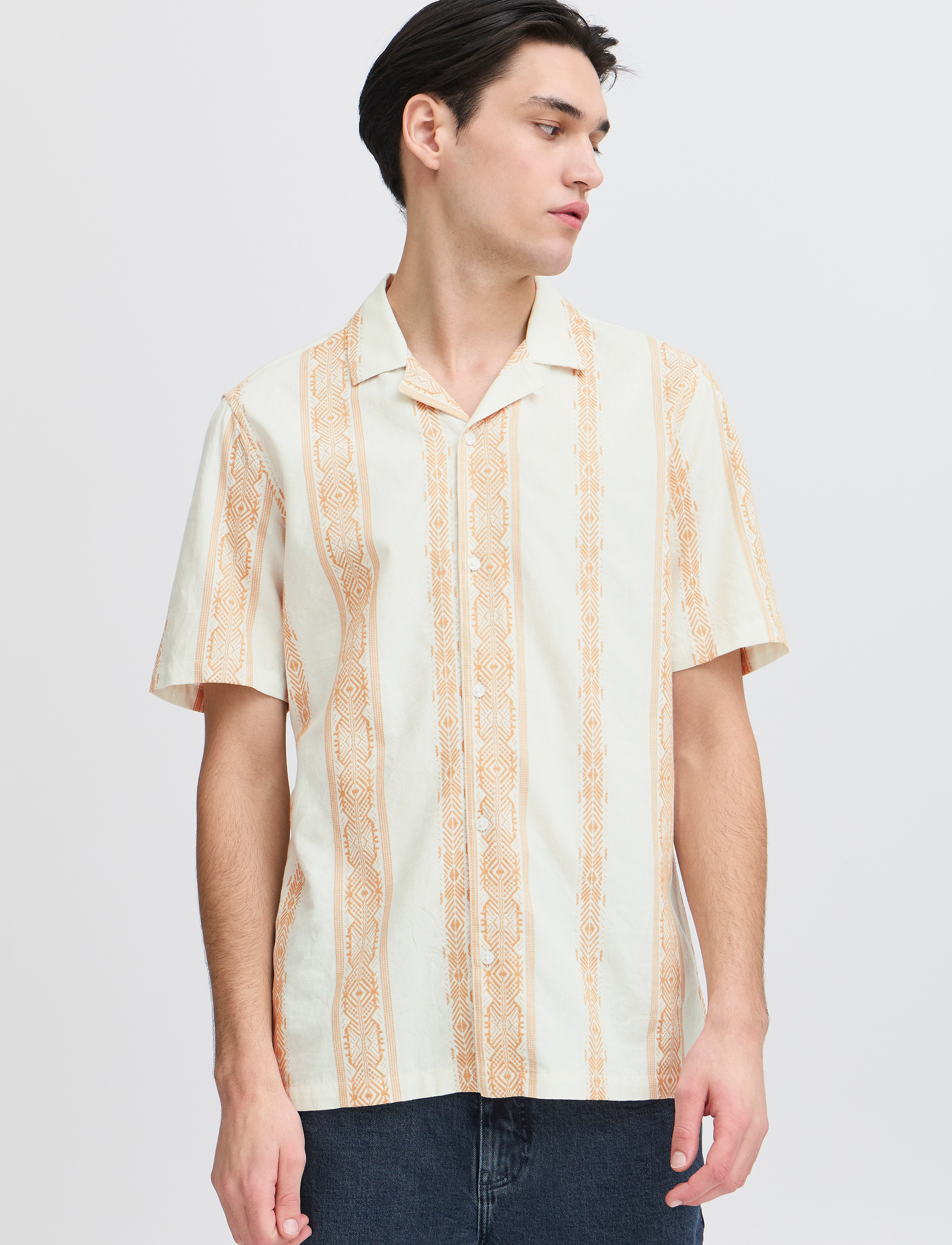 Casual Friday - CFJAYDEN SS RC inka shirt - krótki rękaw - doe - 4