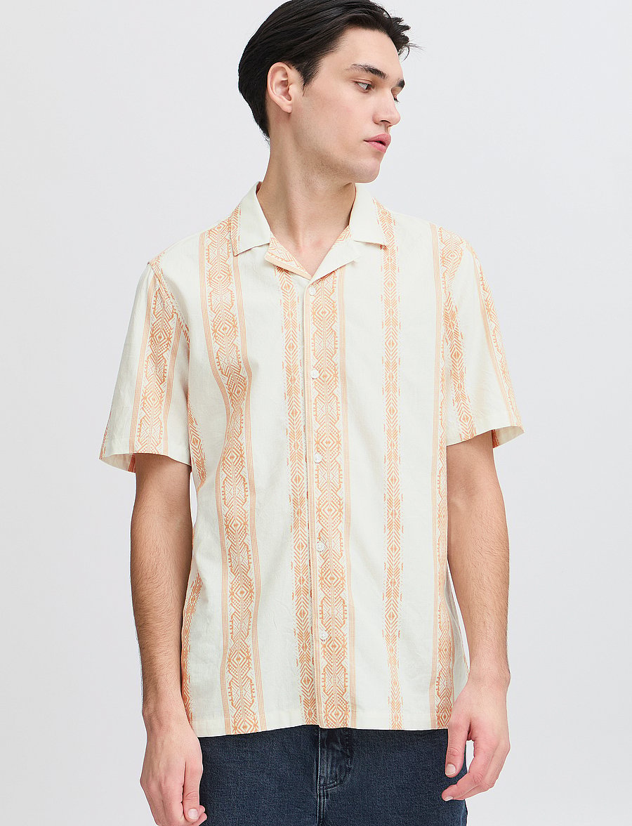 Casual Friday - CFJAYDEN SS RC inka shirt - chemises à manches courtes - doe - 4