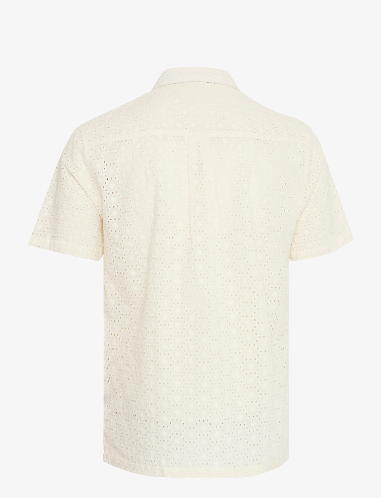 Casual Friday - CFLOGAN SS RC broderie anglaise shi - kurzärmelig - egret - 1