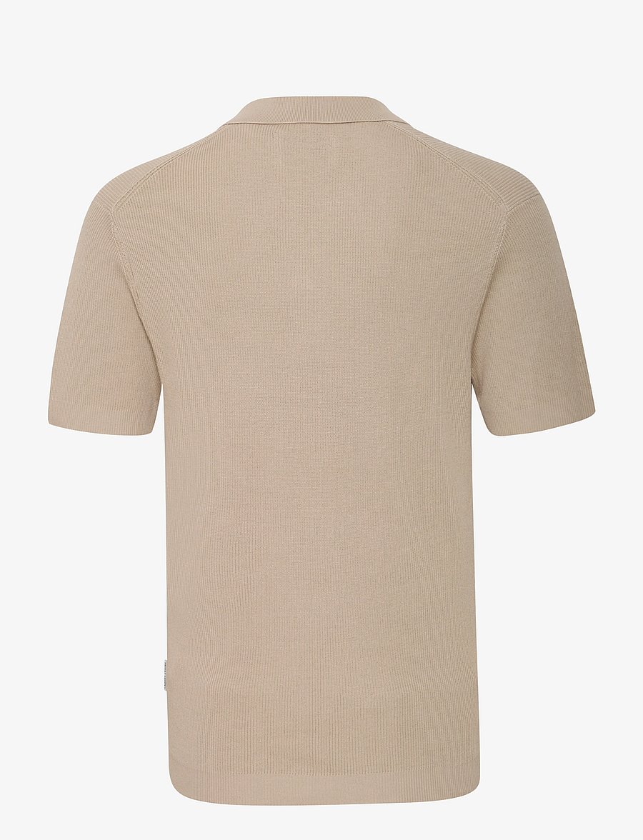 Casual Friday - CFMAVERICK SS polo knit - stickade pikéer - plaza taupe - 2