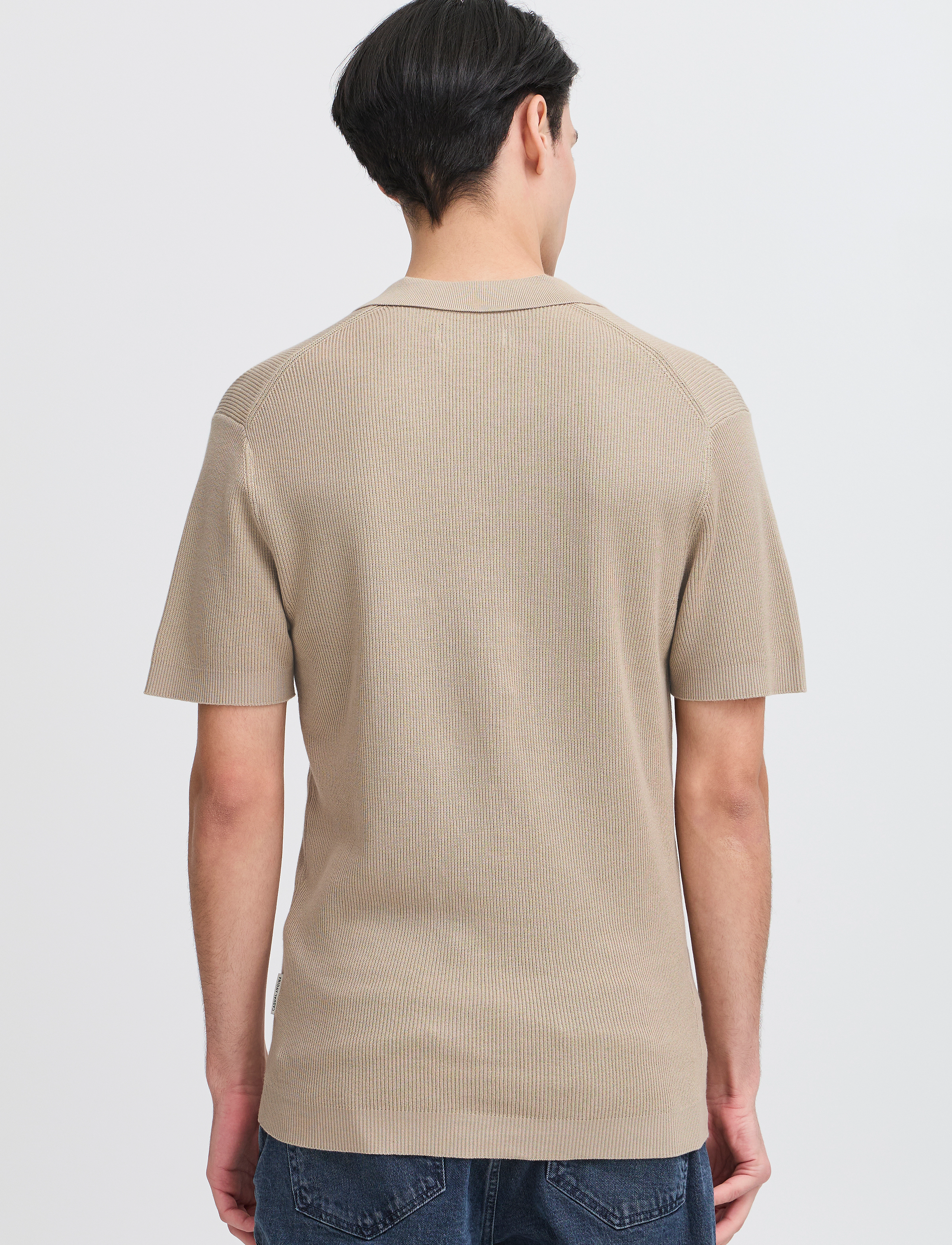 Casual Friday - CFMAVERICK SS polo knit - stickade pikéer - plaza taupe - 5