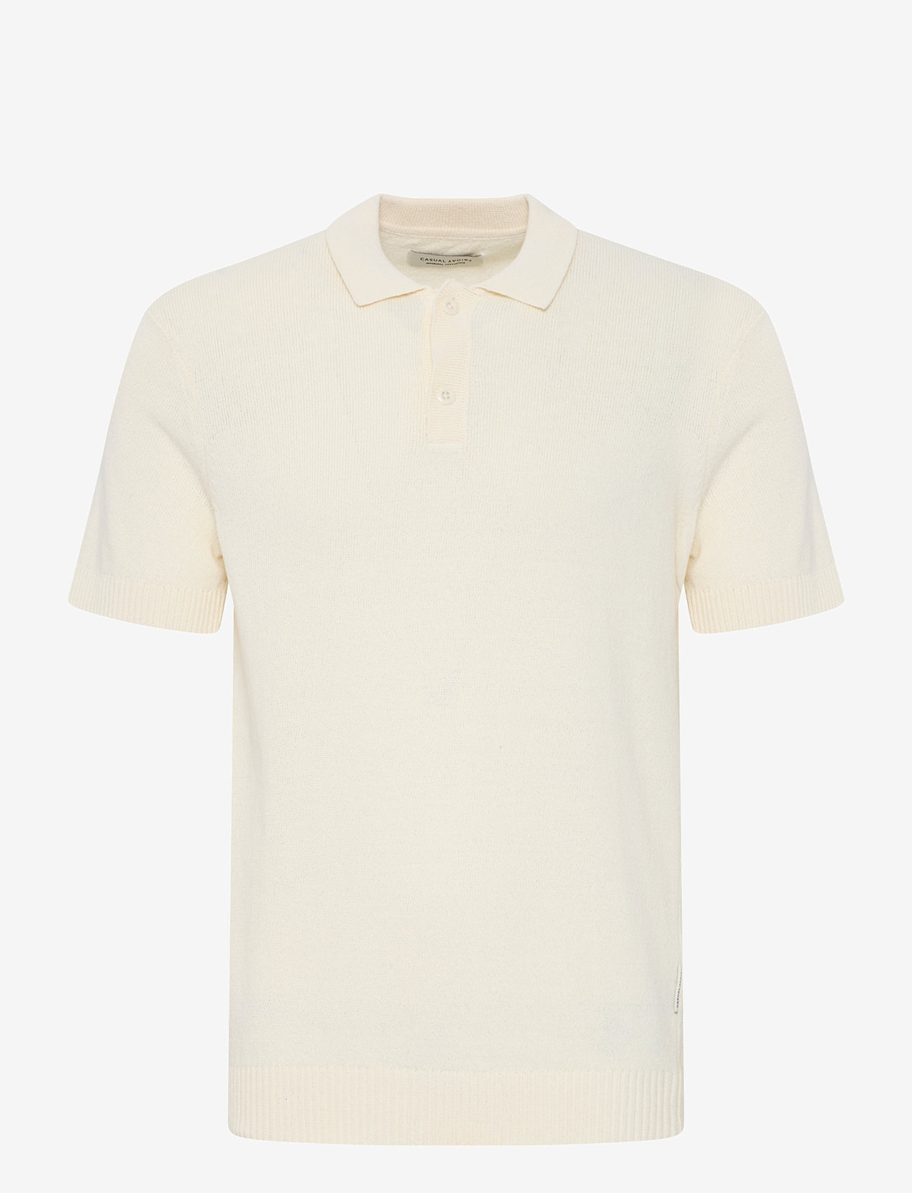 Casual Friday - CFAIDEN SS structured polo knit - polostrik - egret - 1