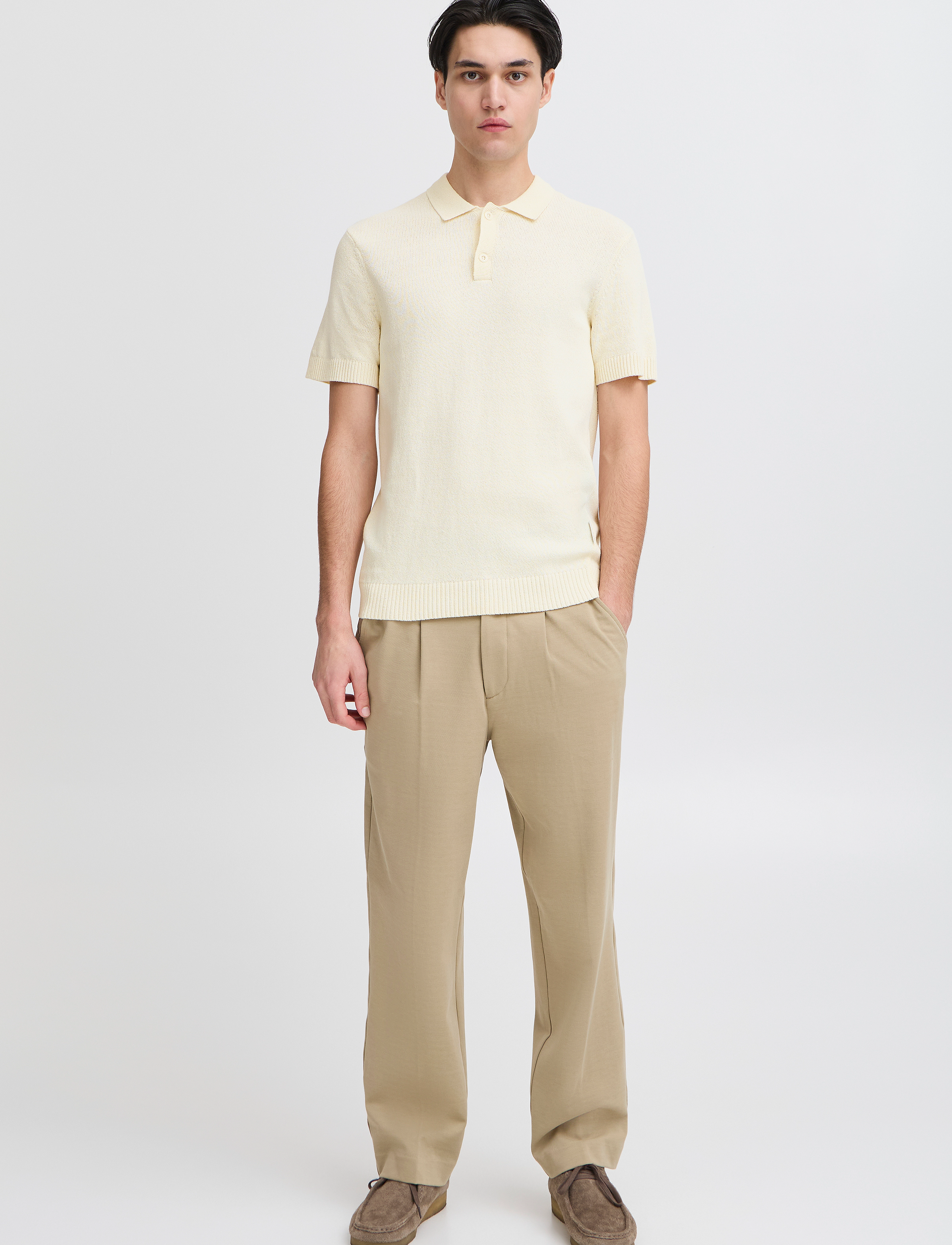 Cfaiden Ss Structured Polo Knit