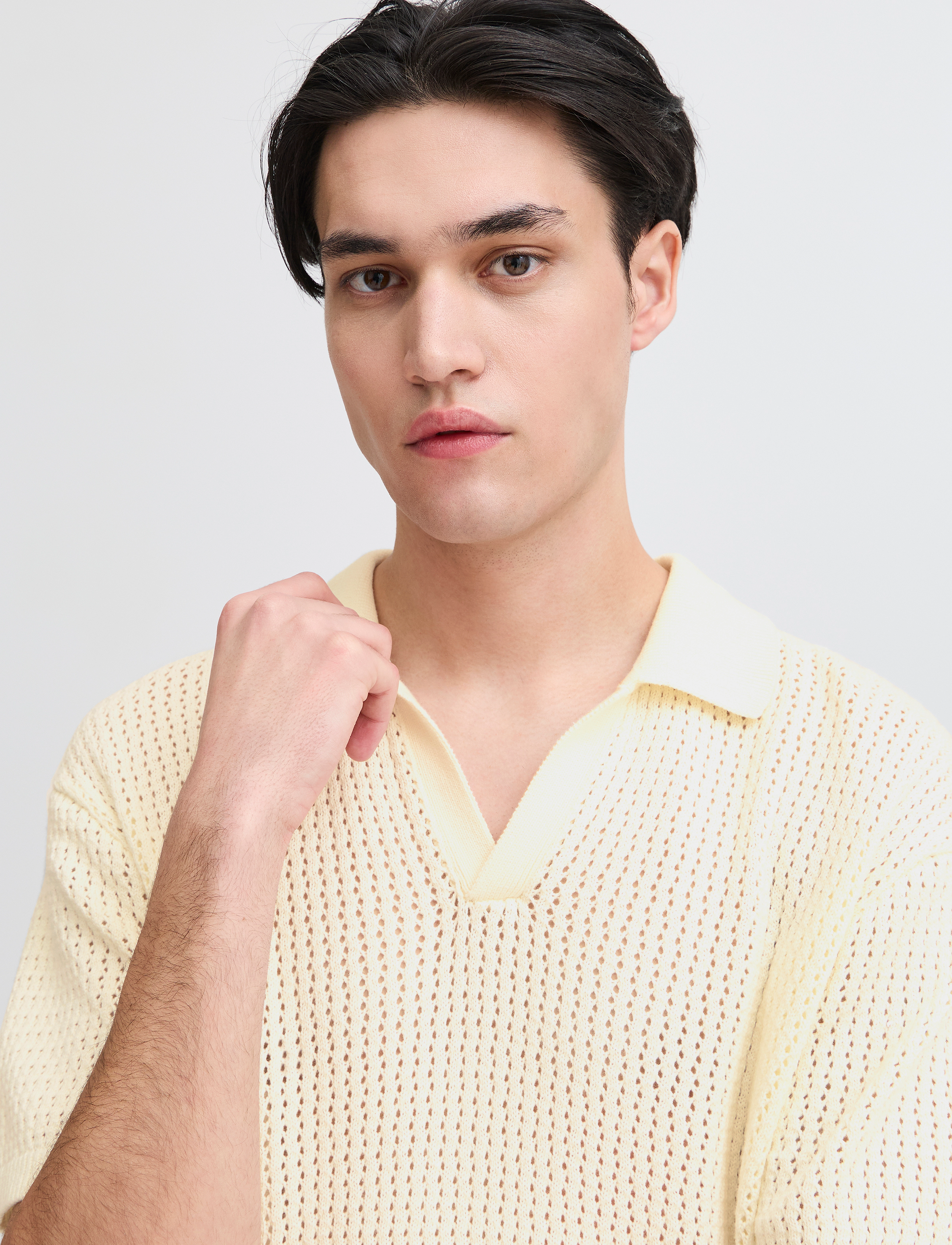 Cfeaston Ss Structured Polo Knit 4