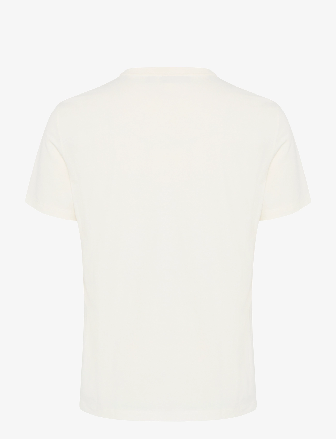 Casual Friday - CFCARSON tee with embriodery - egret - 2