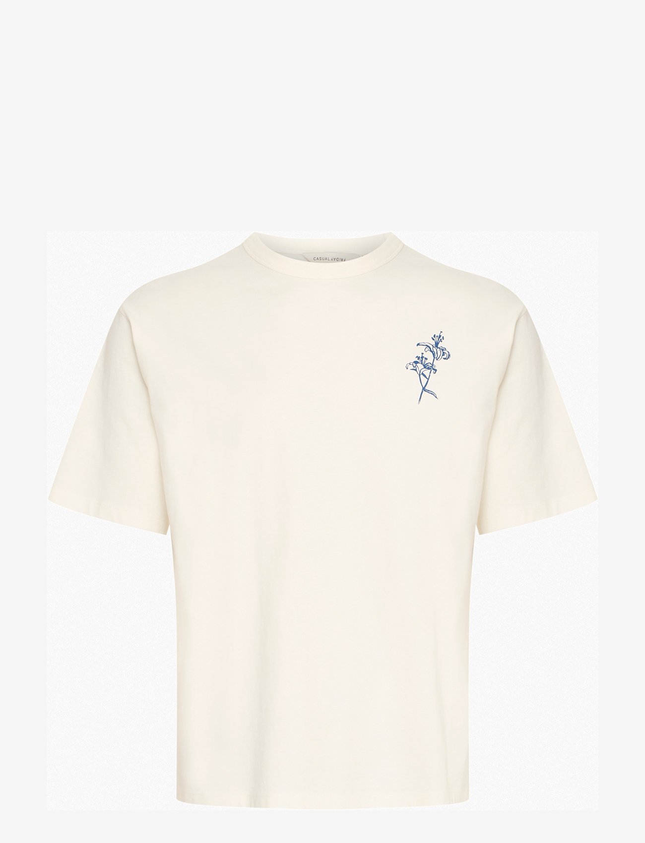 Casual Friday - CFJAXSON tee with backprint - cloud dancer - 0